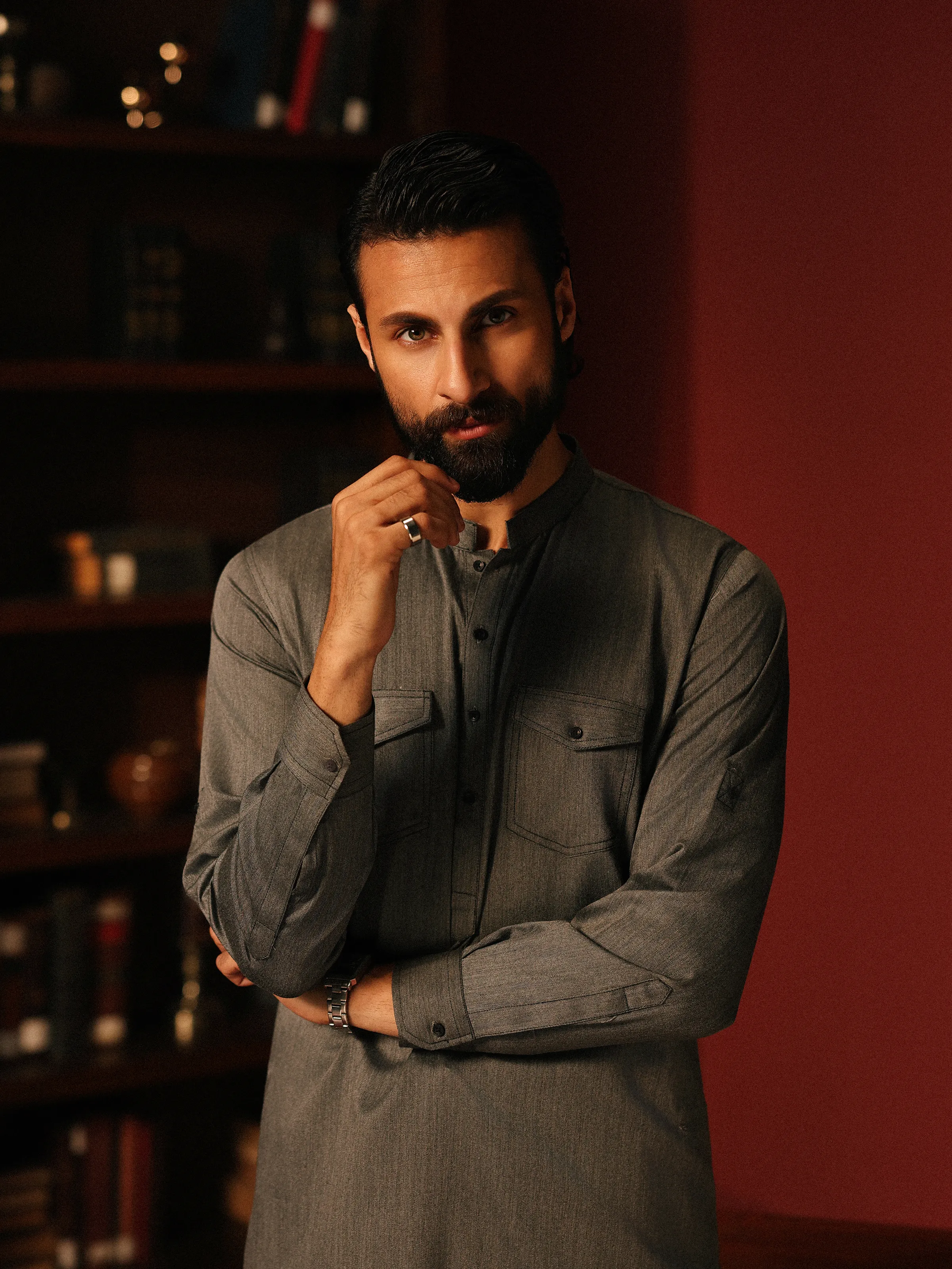 Blended Shalwar Kameez - EMTKST5-99621 - Image 4