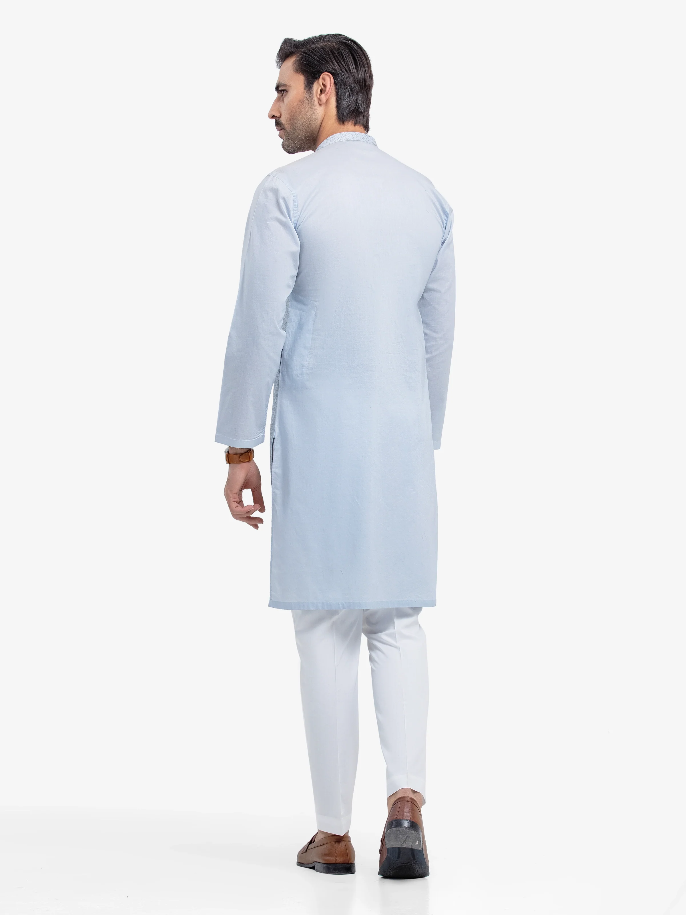Embroidered Cotton Kurta - EMTK25-99491 - Image 4