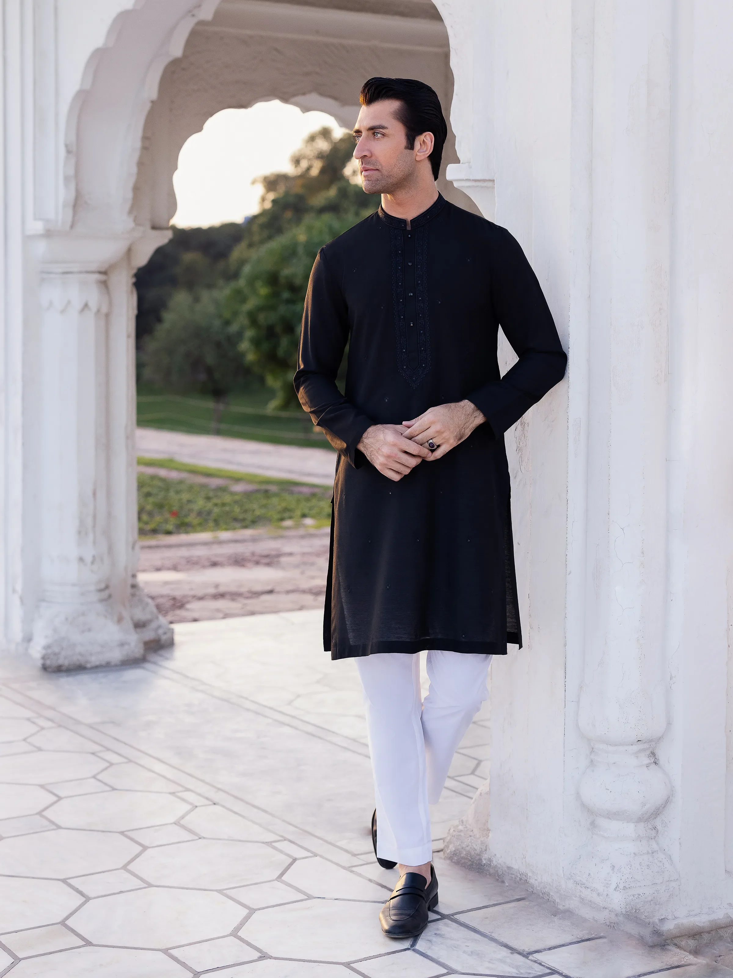 Embroidered Blended Kurta - EMTKC5-148 - Image 2