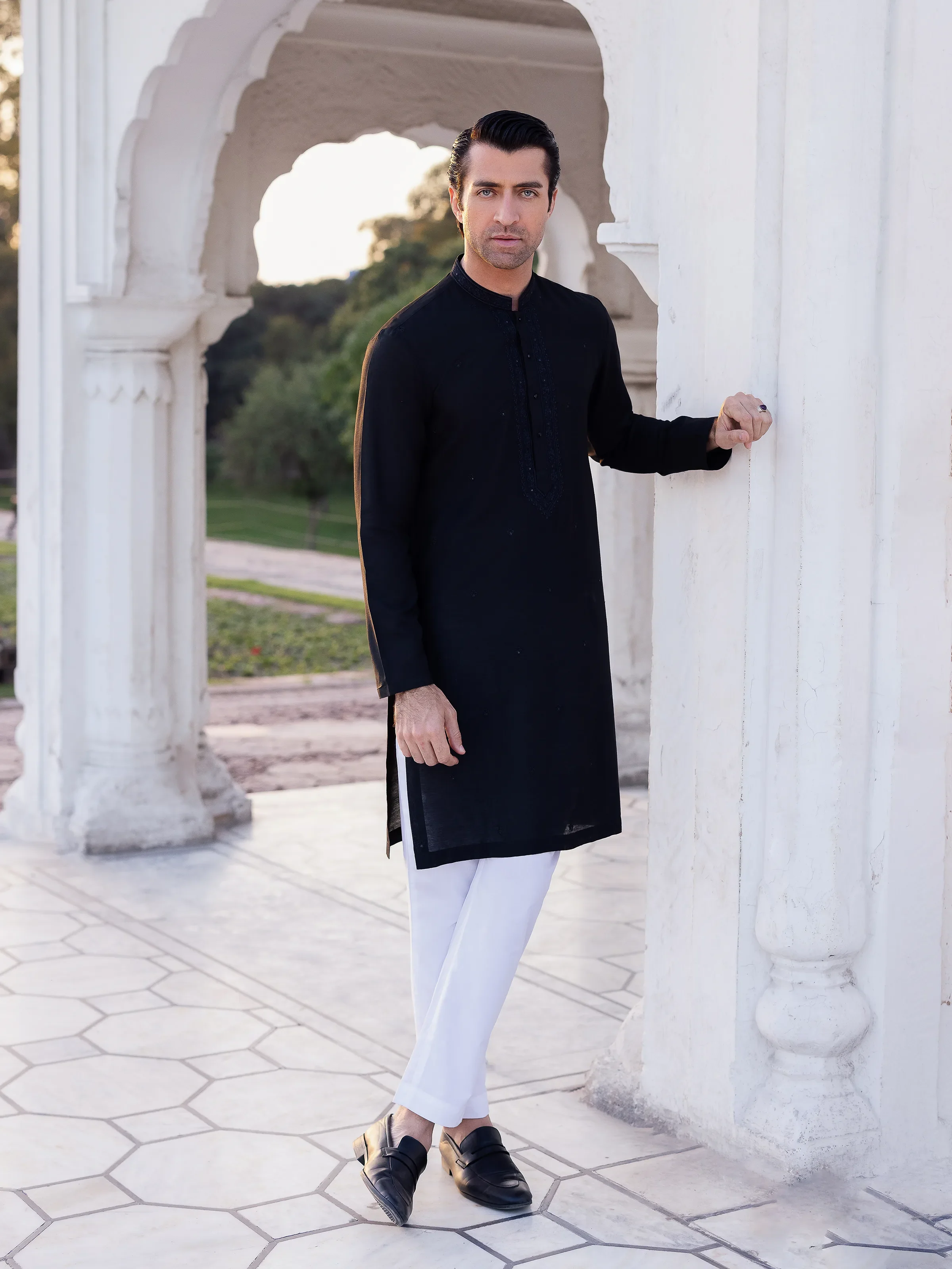 Embroidered Blended Kurta - EMTKC5-148 - Image 3
