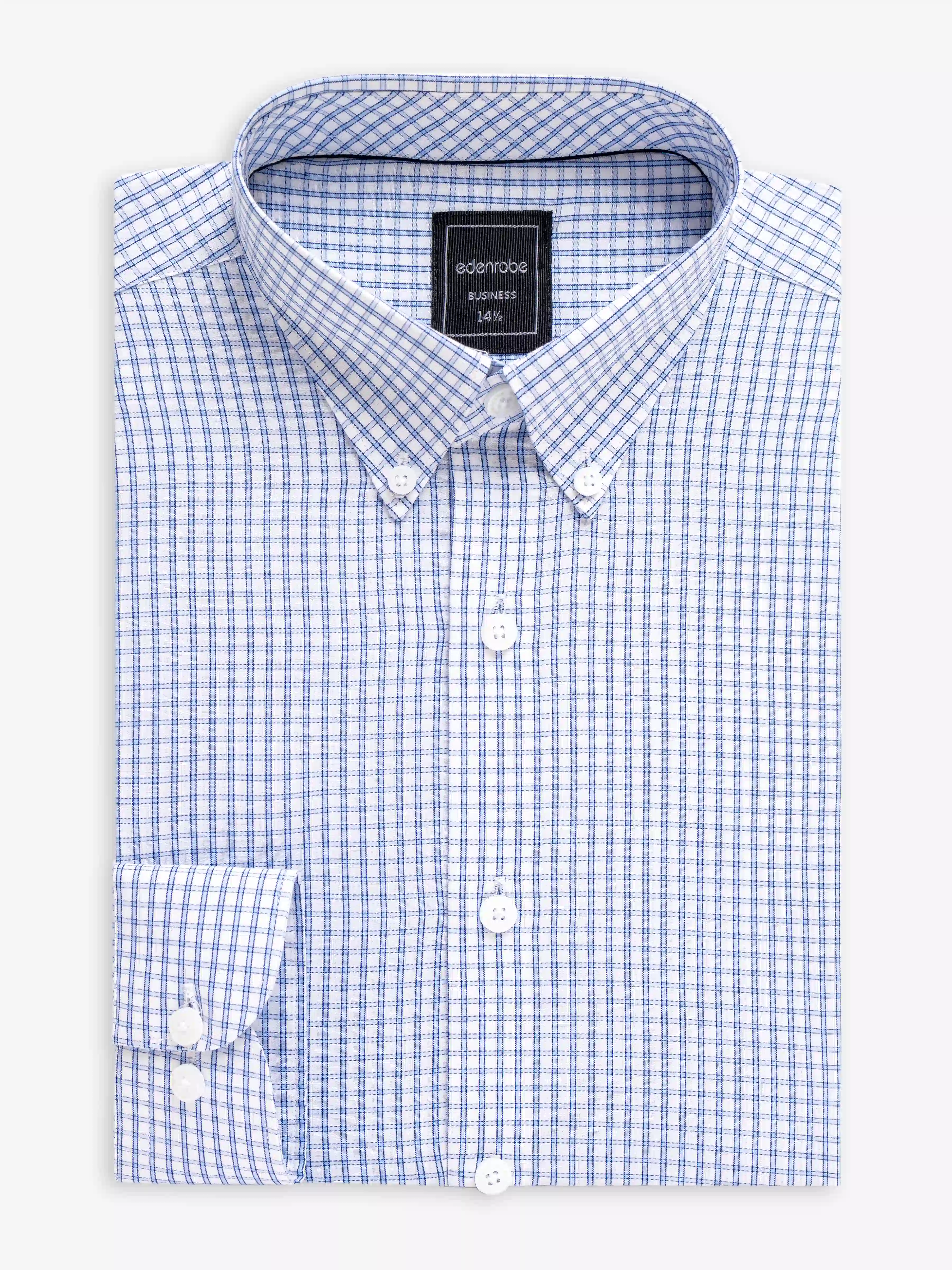 Business Check Shirt - EMTSB6-202