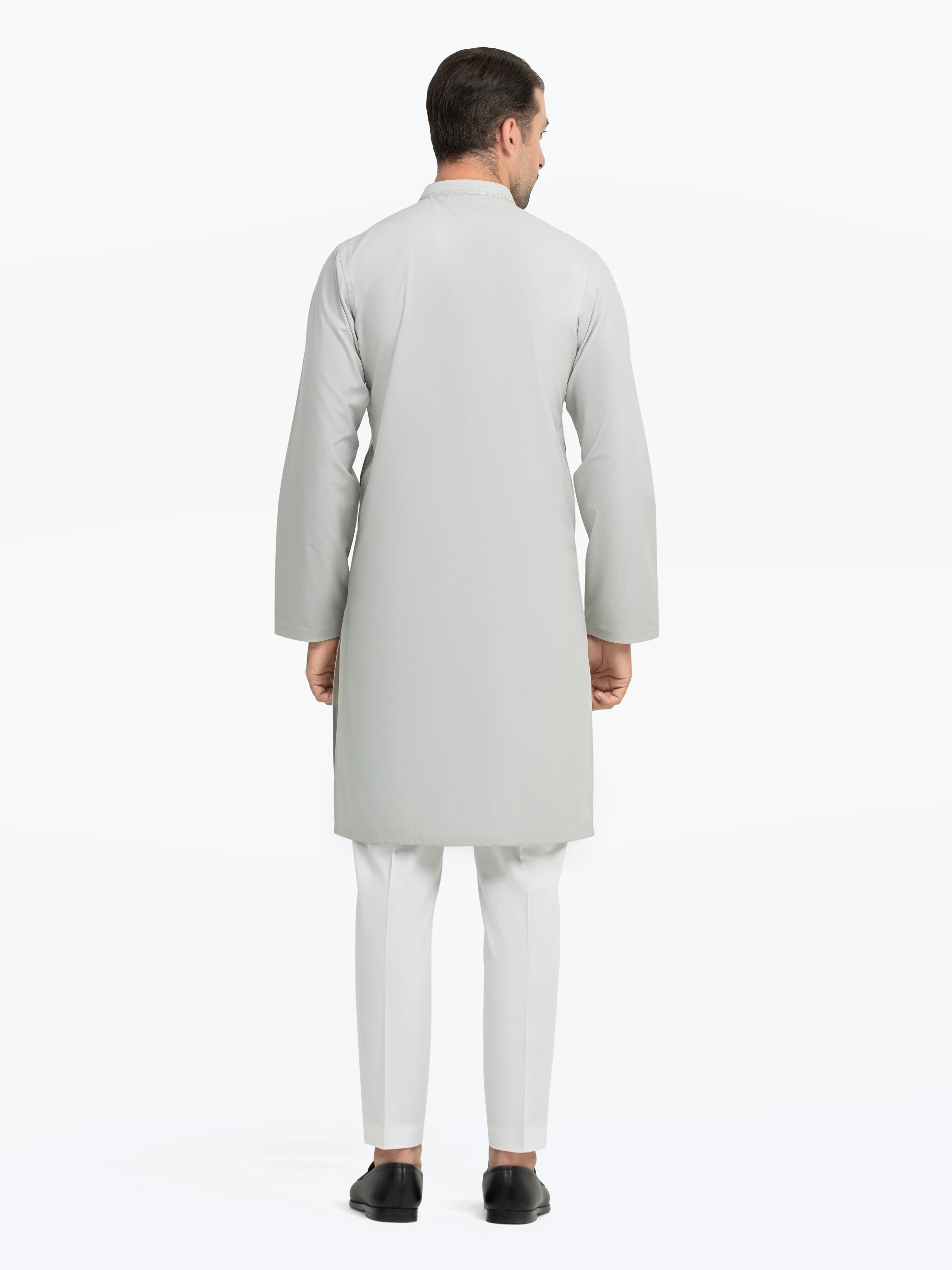 Embroidered Dobby Kurta - EMTK5-99541 - Image 5