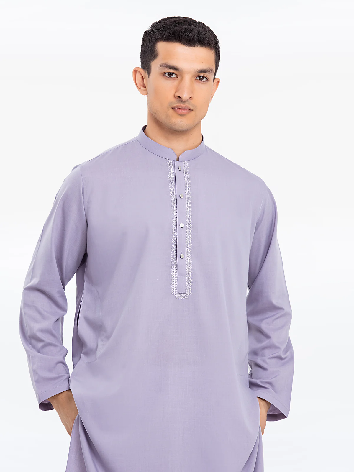Embroidered Blended Kurta - EMTK24S-41113 - Image 2