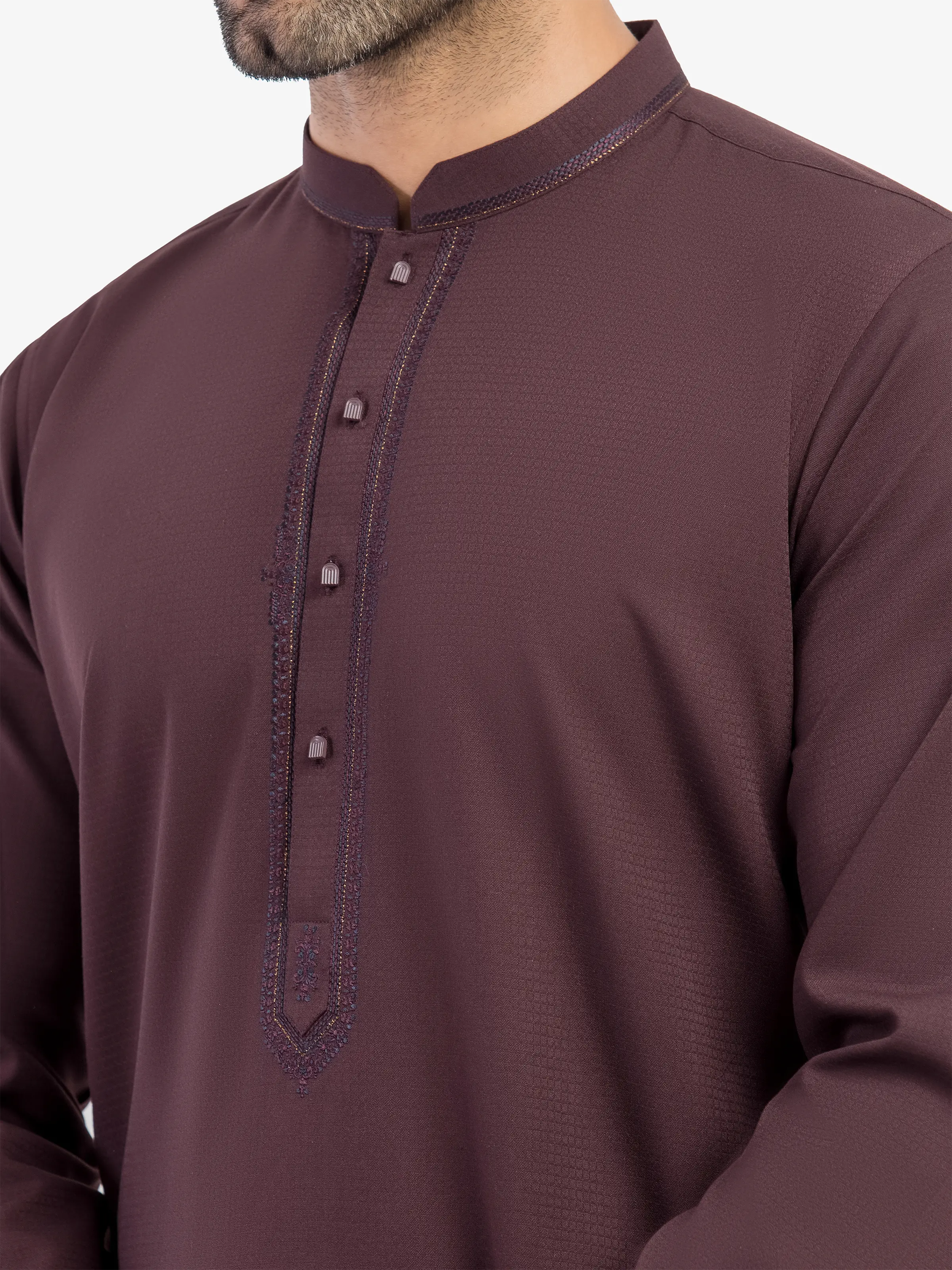 Embroidered Blended Shalwar Kameez - EMTKST5-99624 - Image 3