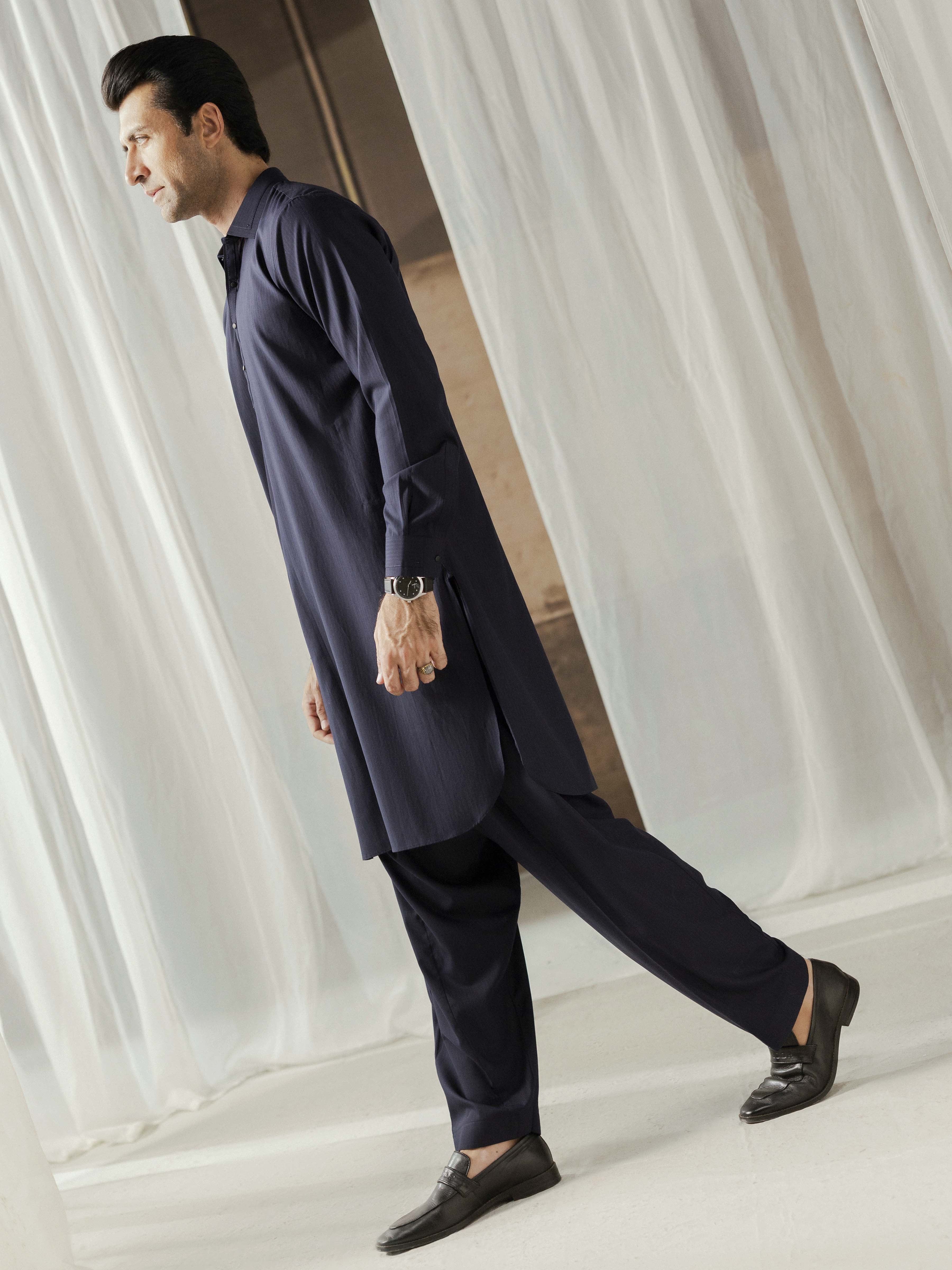 Blended Shalwar Kameez - EMTKST5-99596 - Image 5