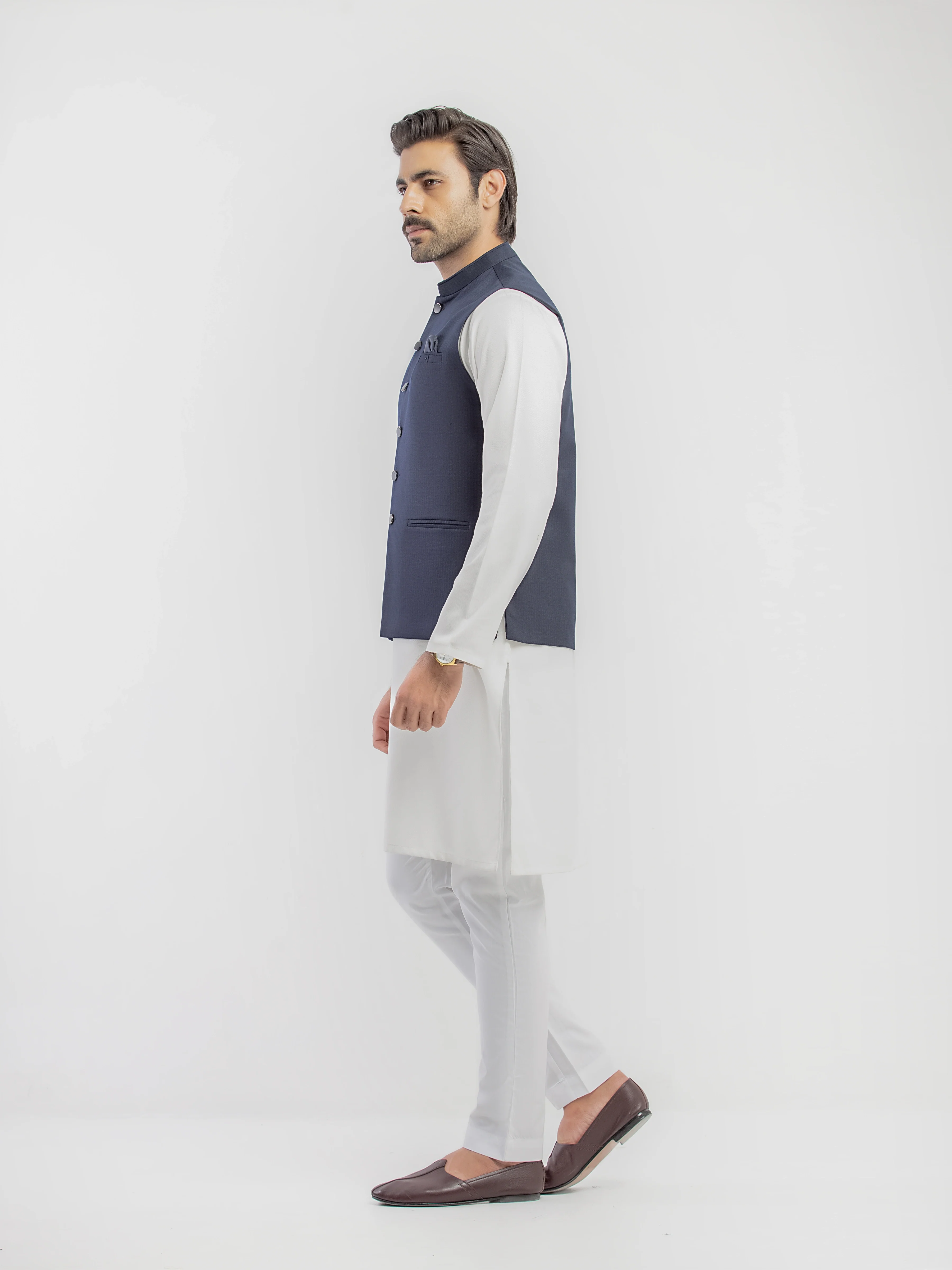 Plain Waistcoat - EMTWCP5-35999 - Image 4
