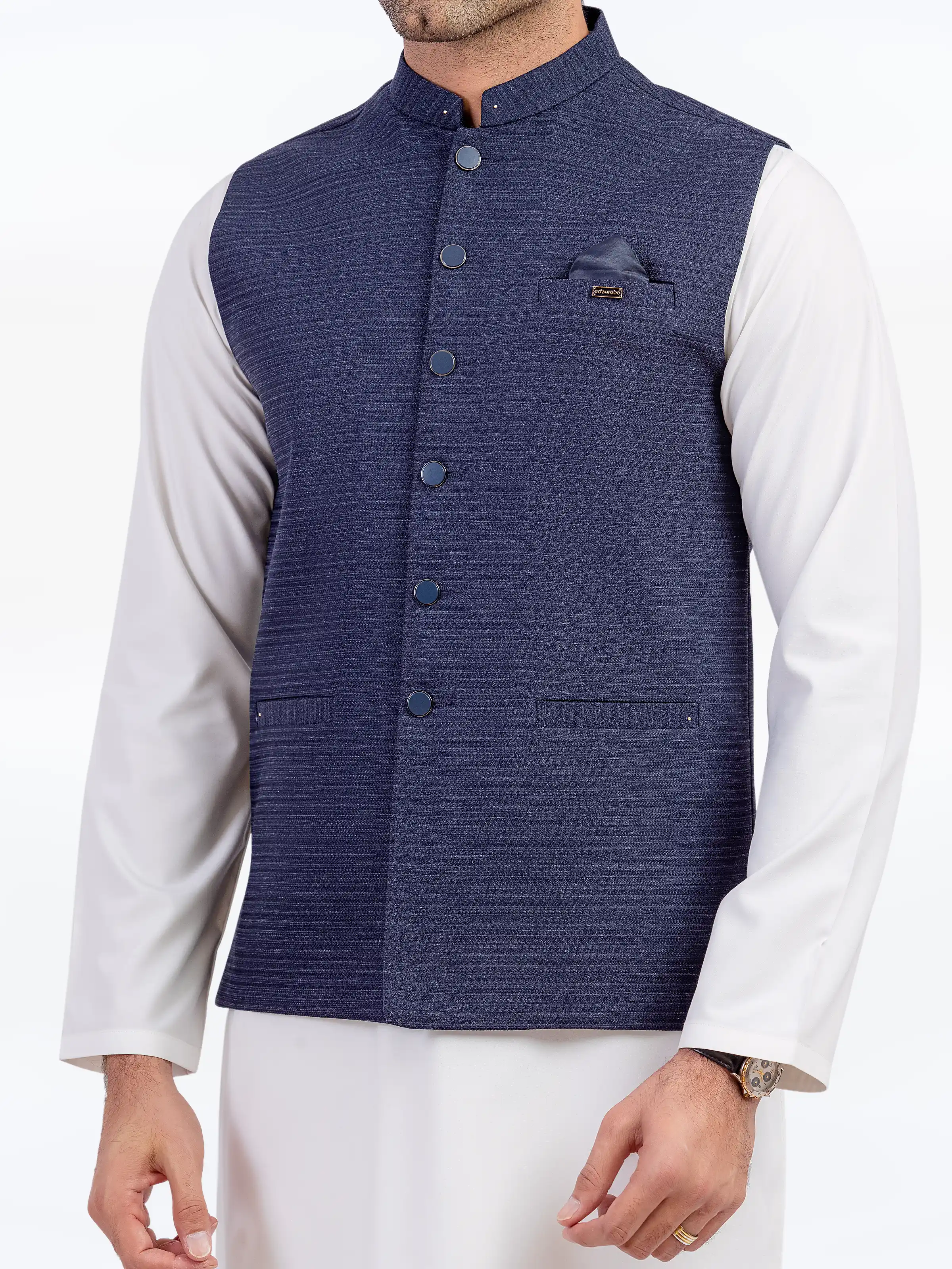 Jacquard Waistcoat - EMTWC5-35958 - Image 3