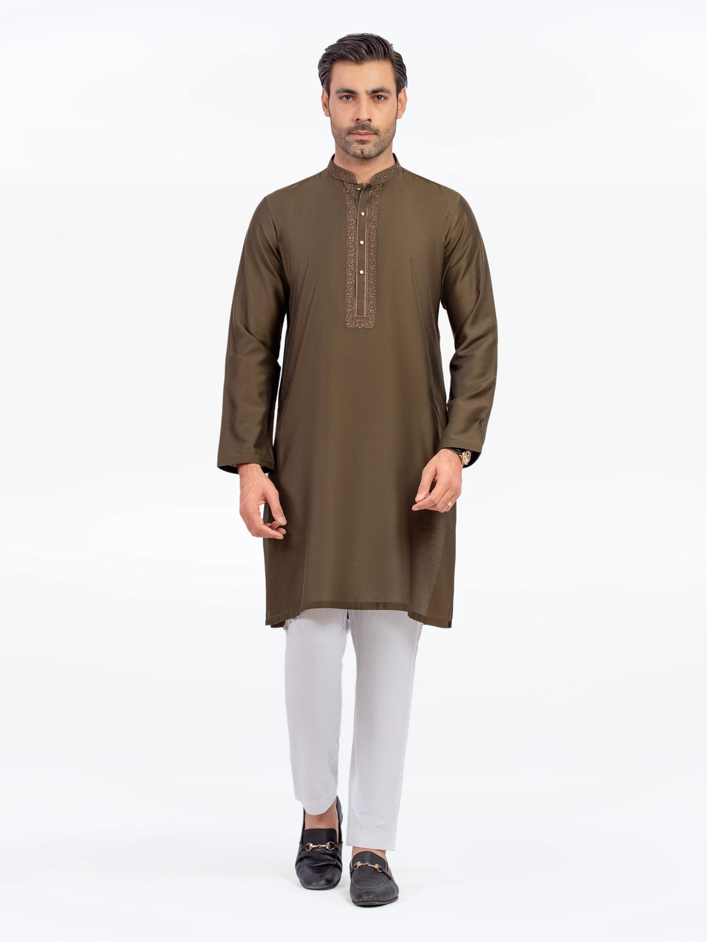 Embroidered Blended Kurta - EMTKC5-150