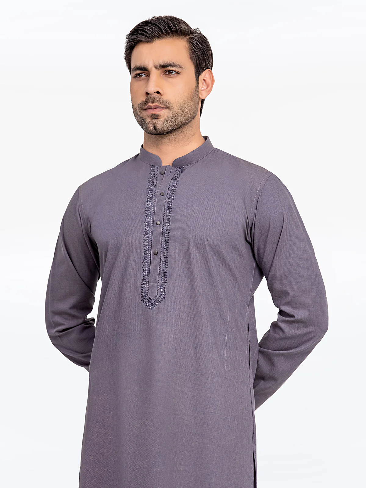 Embroidered Blended Kurta - EMTK24-99428 - Image 2