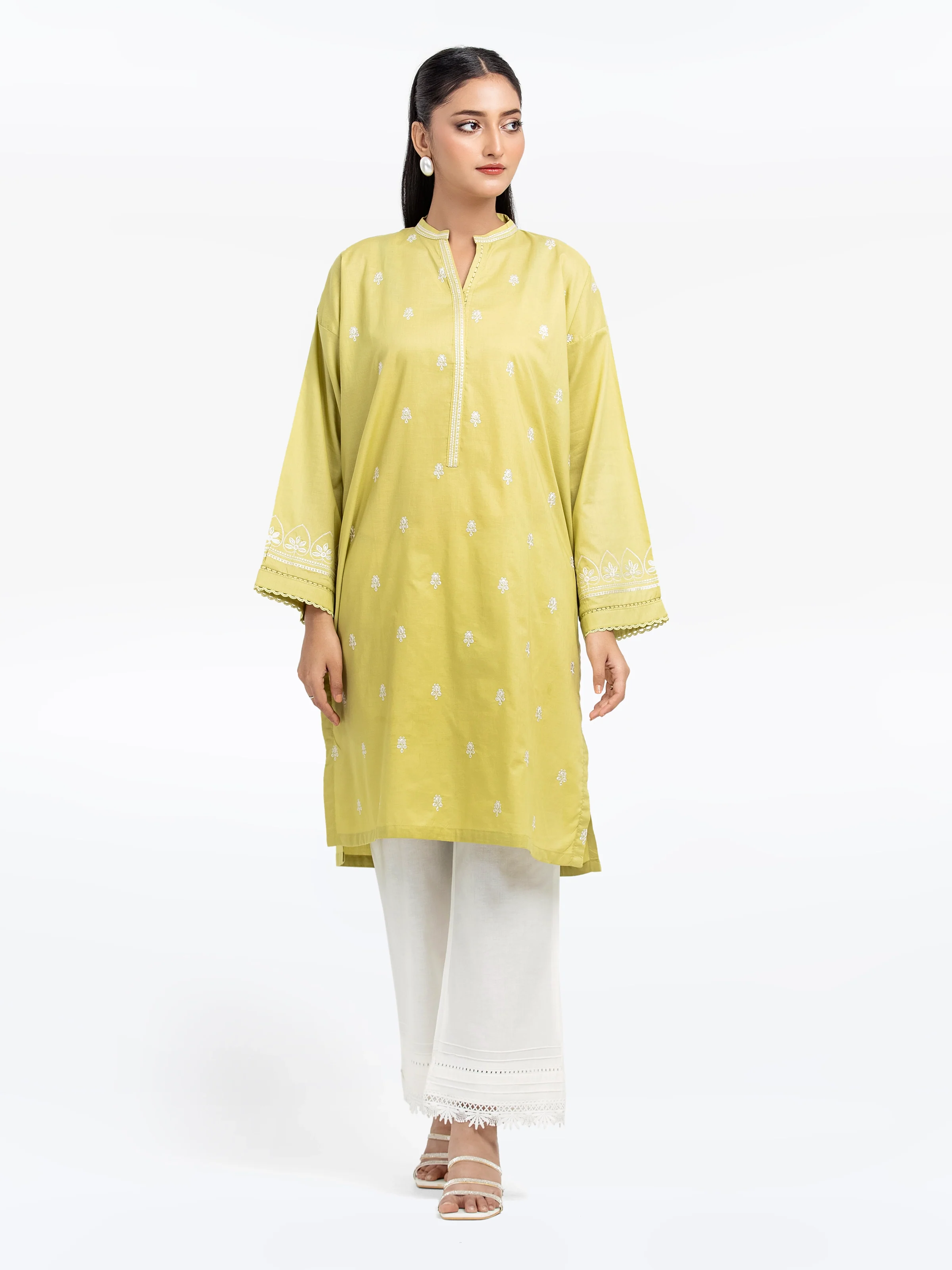 Embroidered Cambric Shirt - EWTKE25-81606S - Image 2