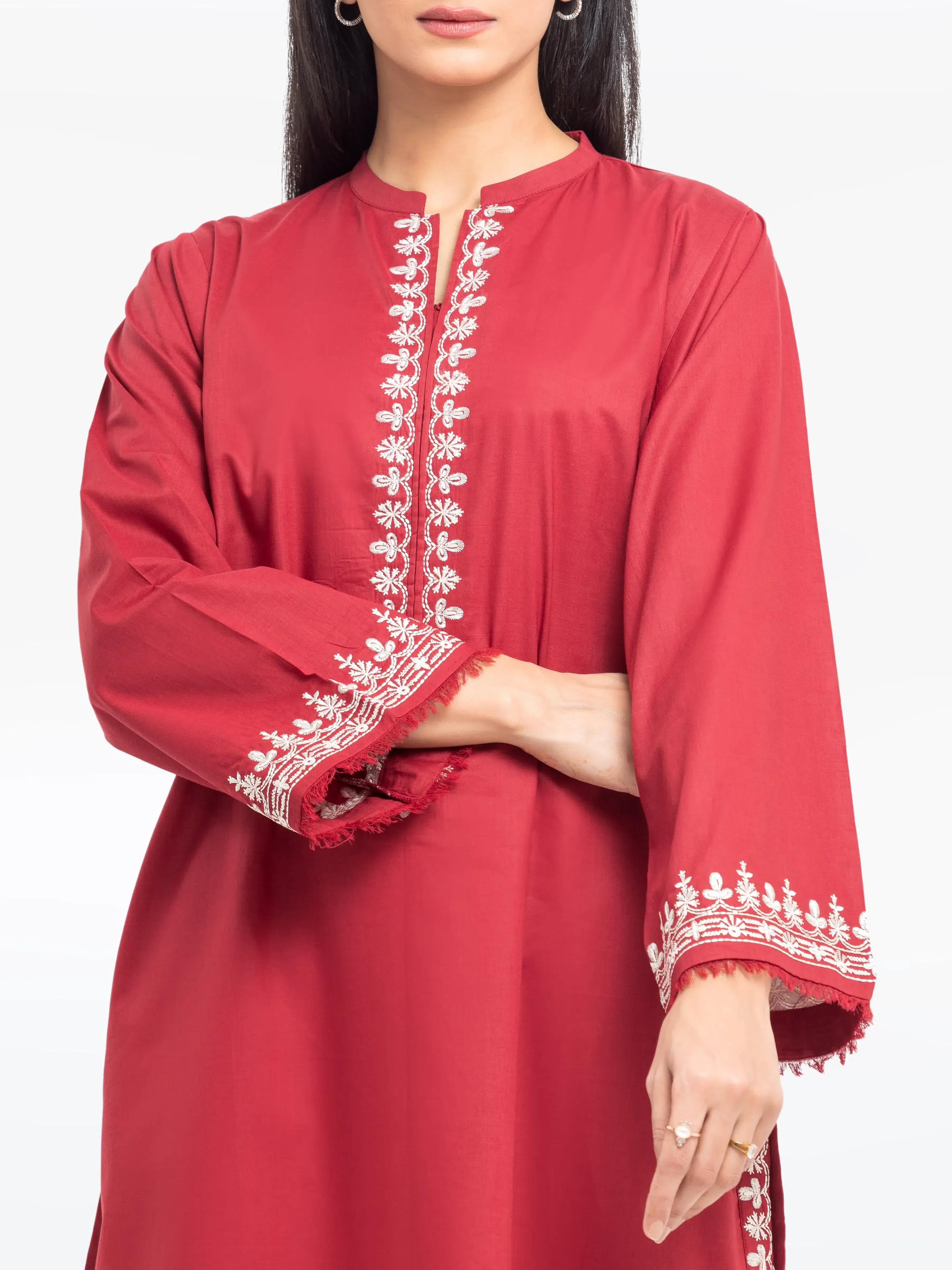 Embroidered Cambric Shirt - EWTKE25-81607S - Image 2