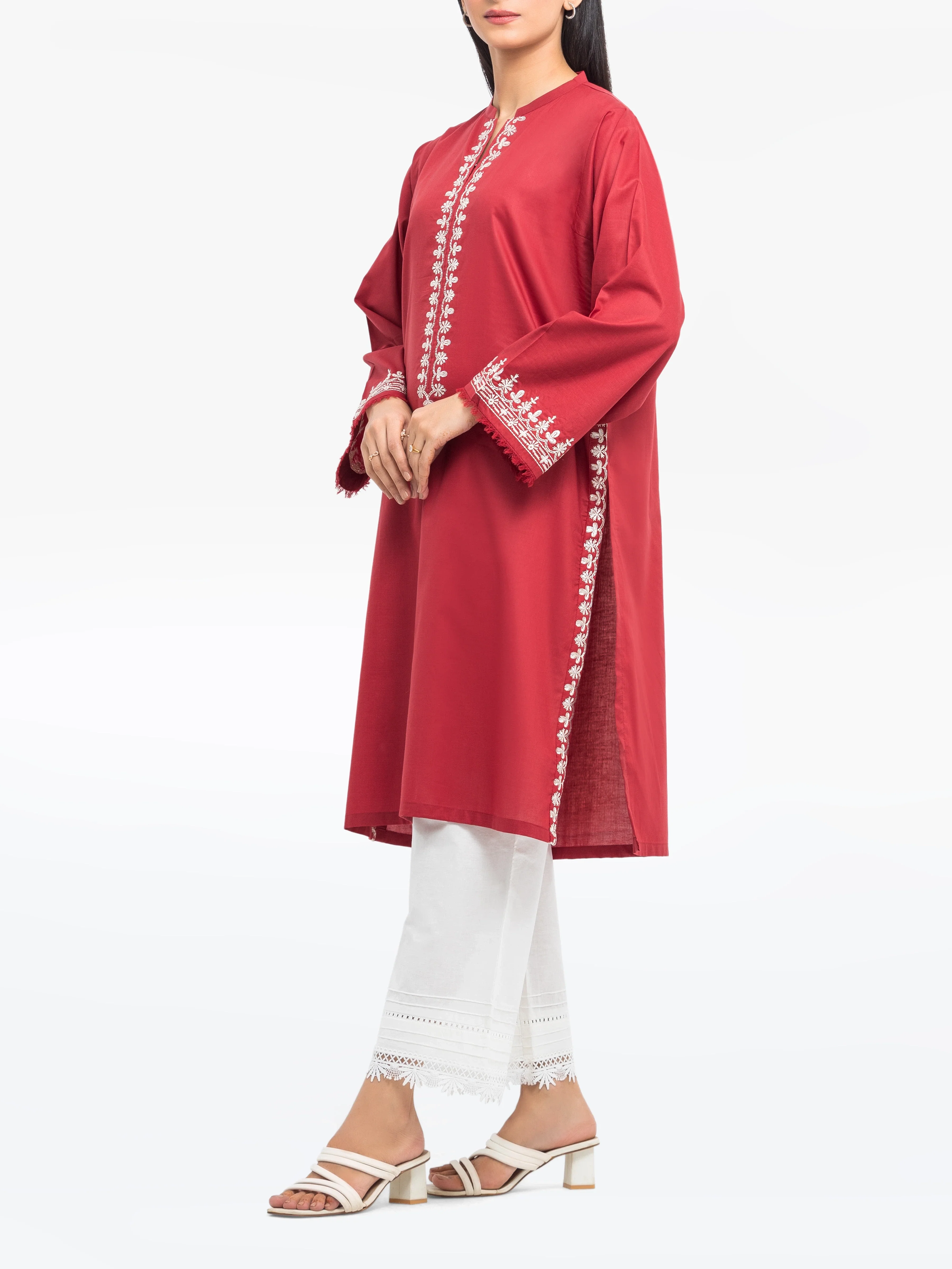 Embroidered Cambric Shirt - EWTKE25-81607S - Image 5