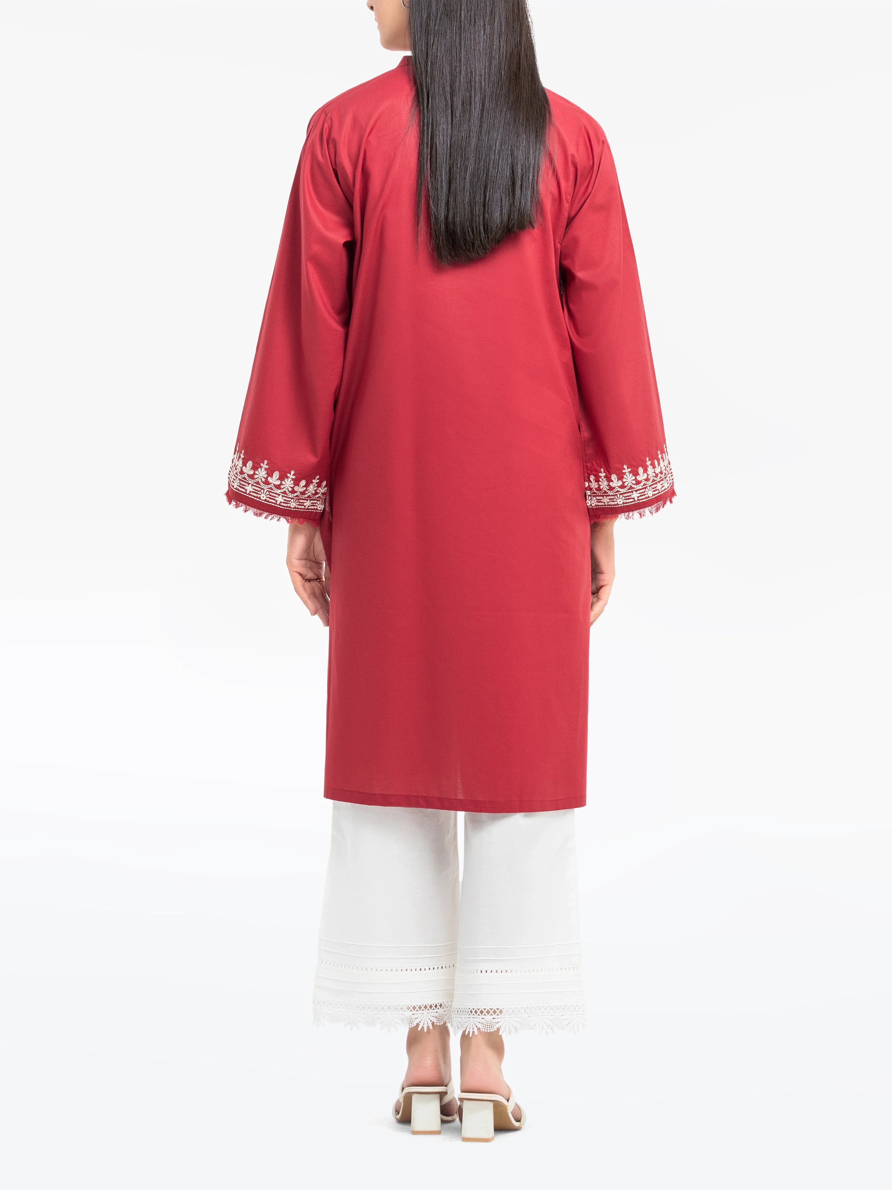 Embroidered Cambric Shirt - EWTKE25-81607S - Image 6