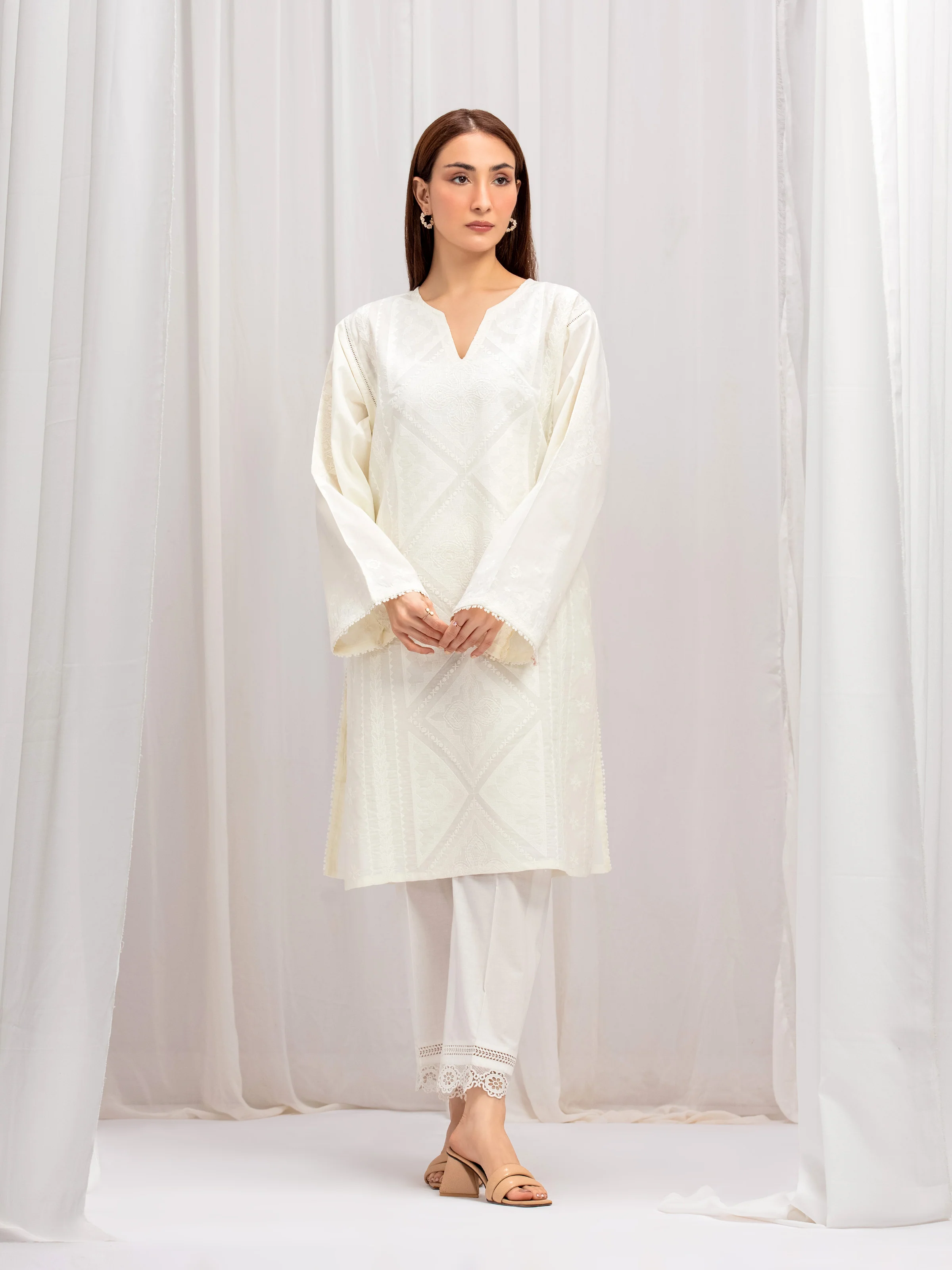 Embroidered Cambric Shirt - EWTKE5-81099S - Image 2