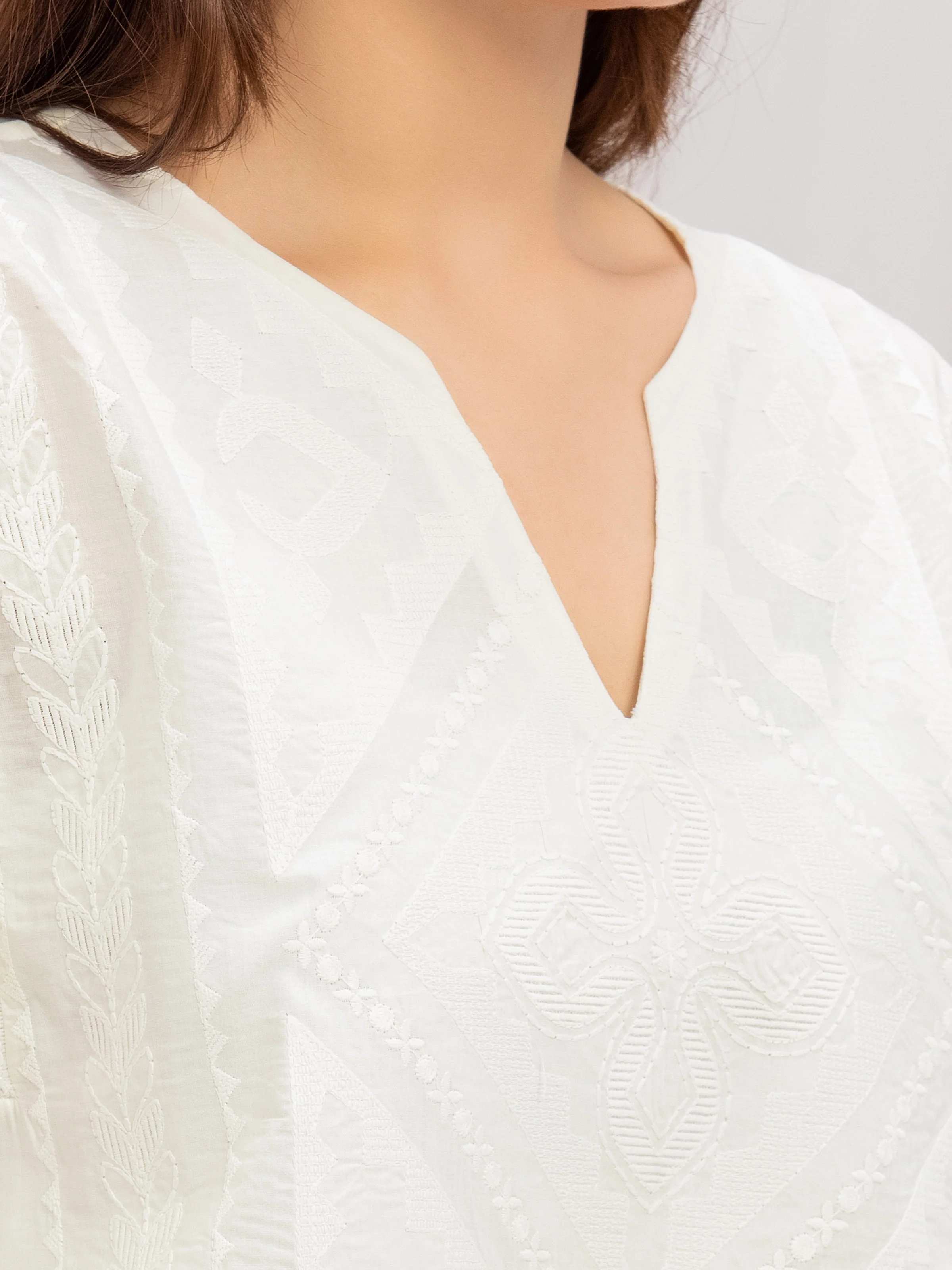 Embroidered Cambric Shirt - EWTKE5-81099S - Image 3