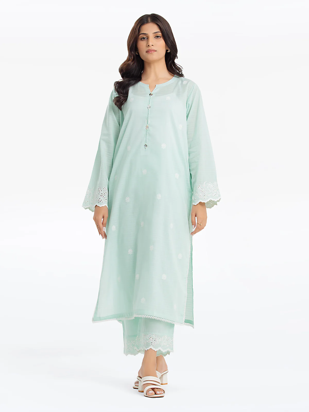 Embroidered Dobby Shirt - EWTKE24-69645S