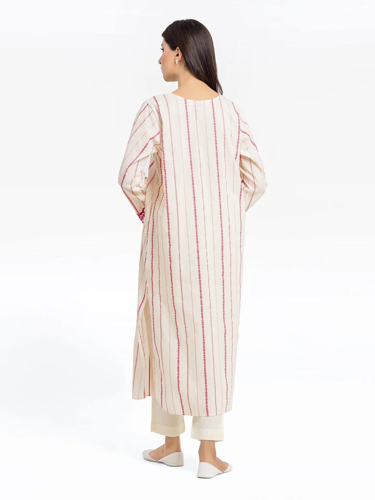 Embroidered Jacquard Shirt - EWTKE24-69643S - Image 5