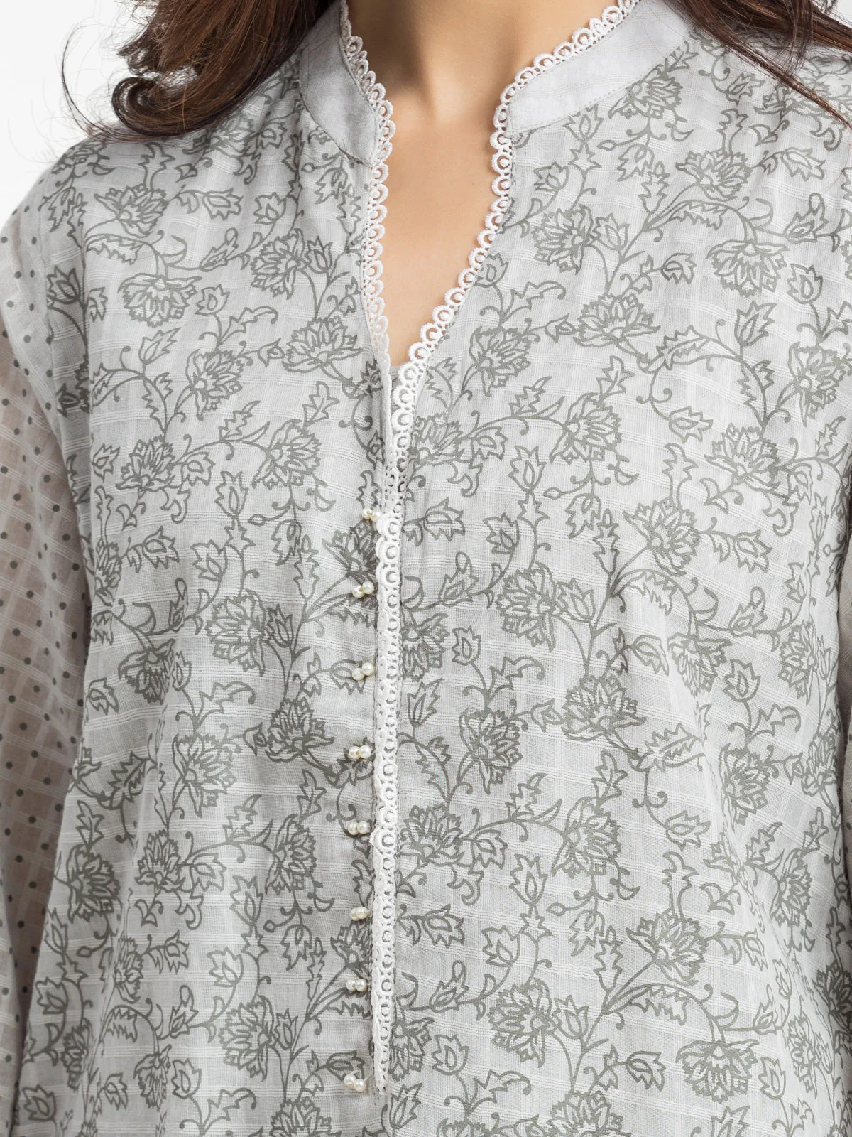 Printed Dobby Shirt - EWTKP24-69020S - Image 2