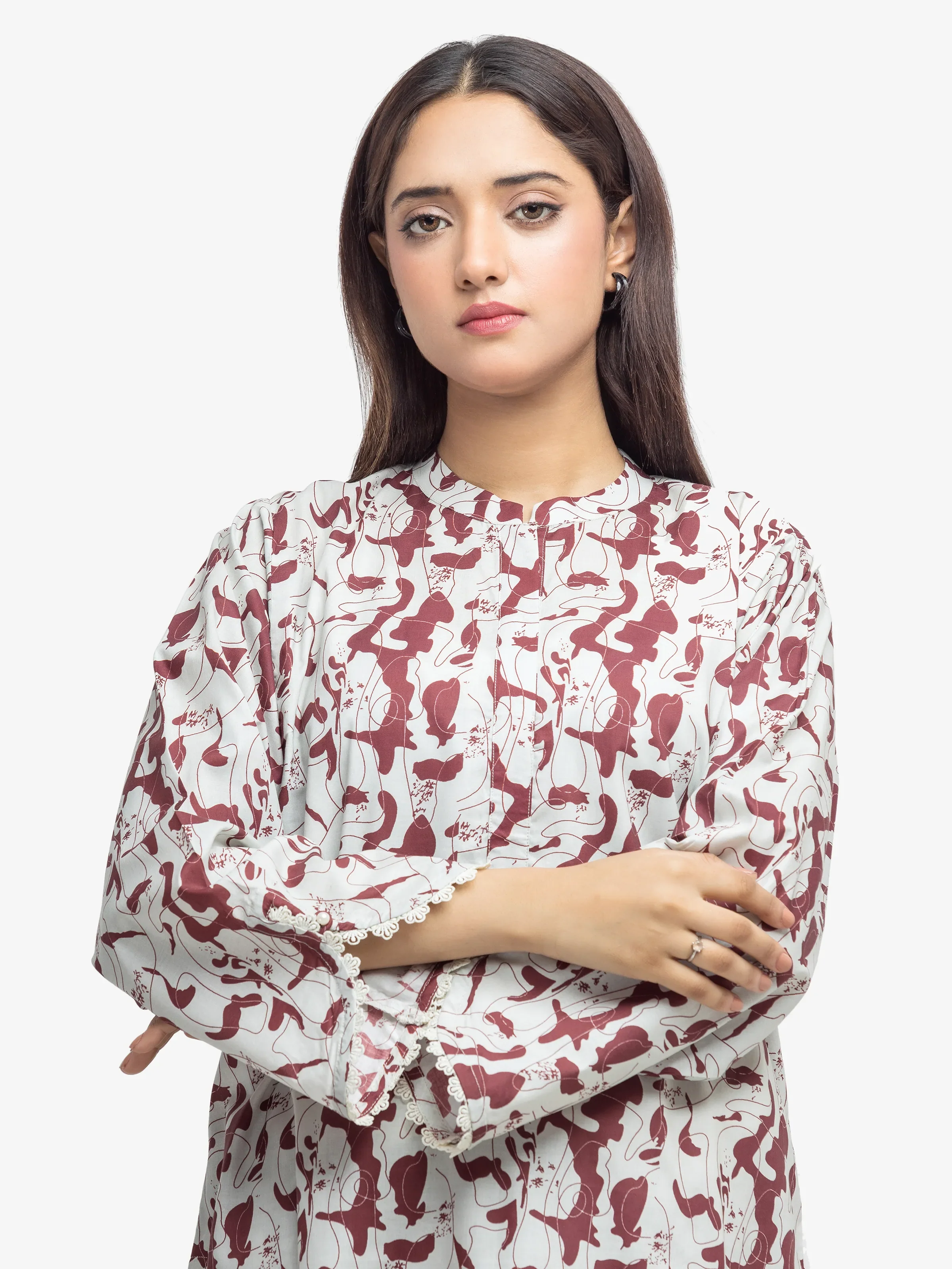 Printed Cambric Shirt - EWTKP5-81637S - Image 2