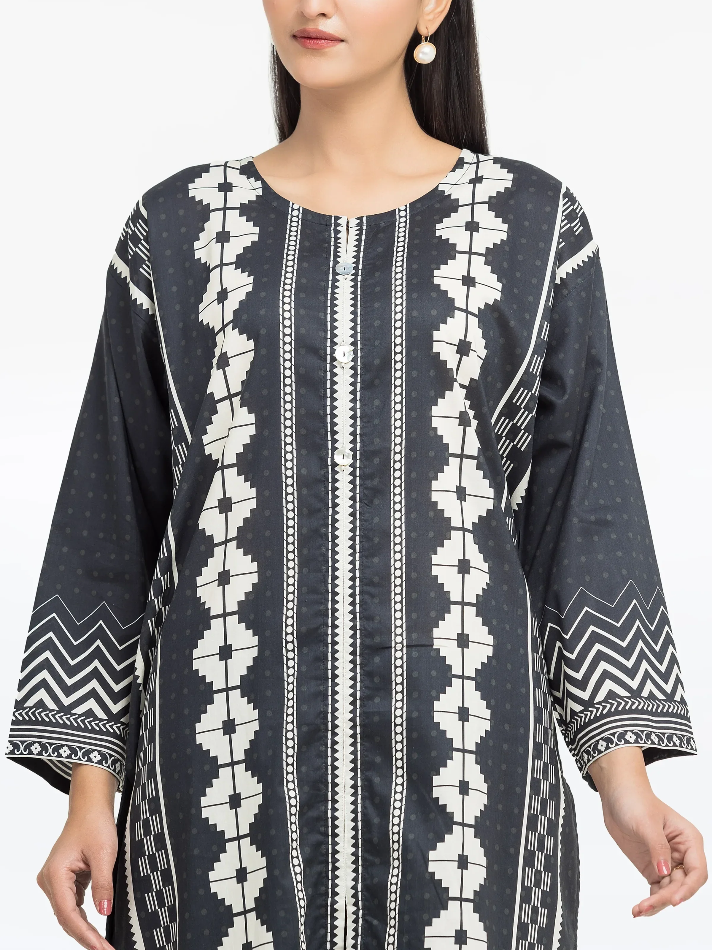 Printed Cambric Shirt - EWTKP5-81644S - Image 2