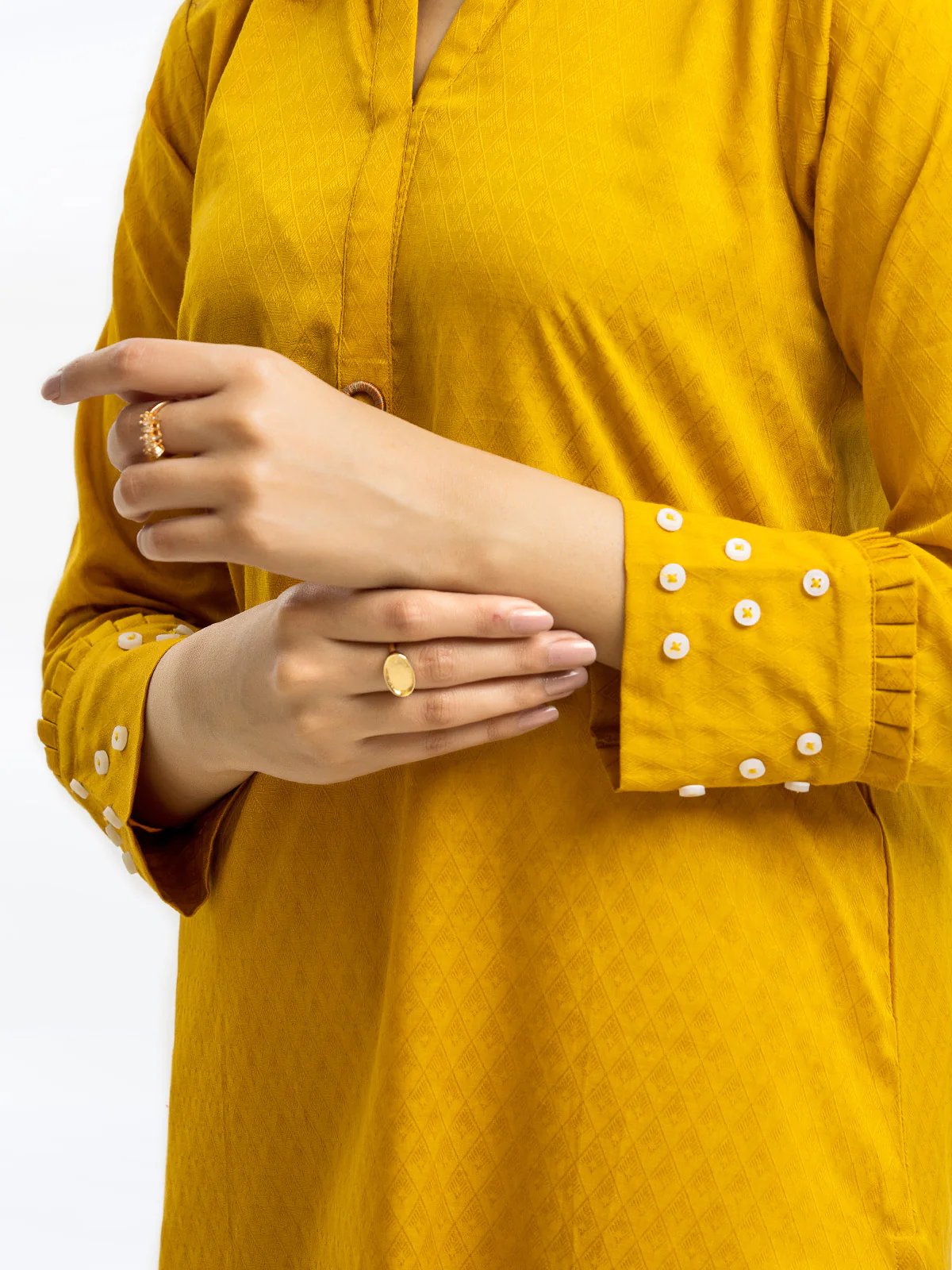 Solid Dobby Shirt - EWTKS24-68953S - Image 4