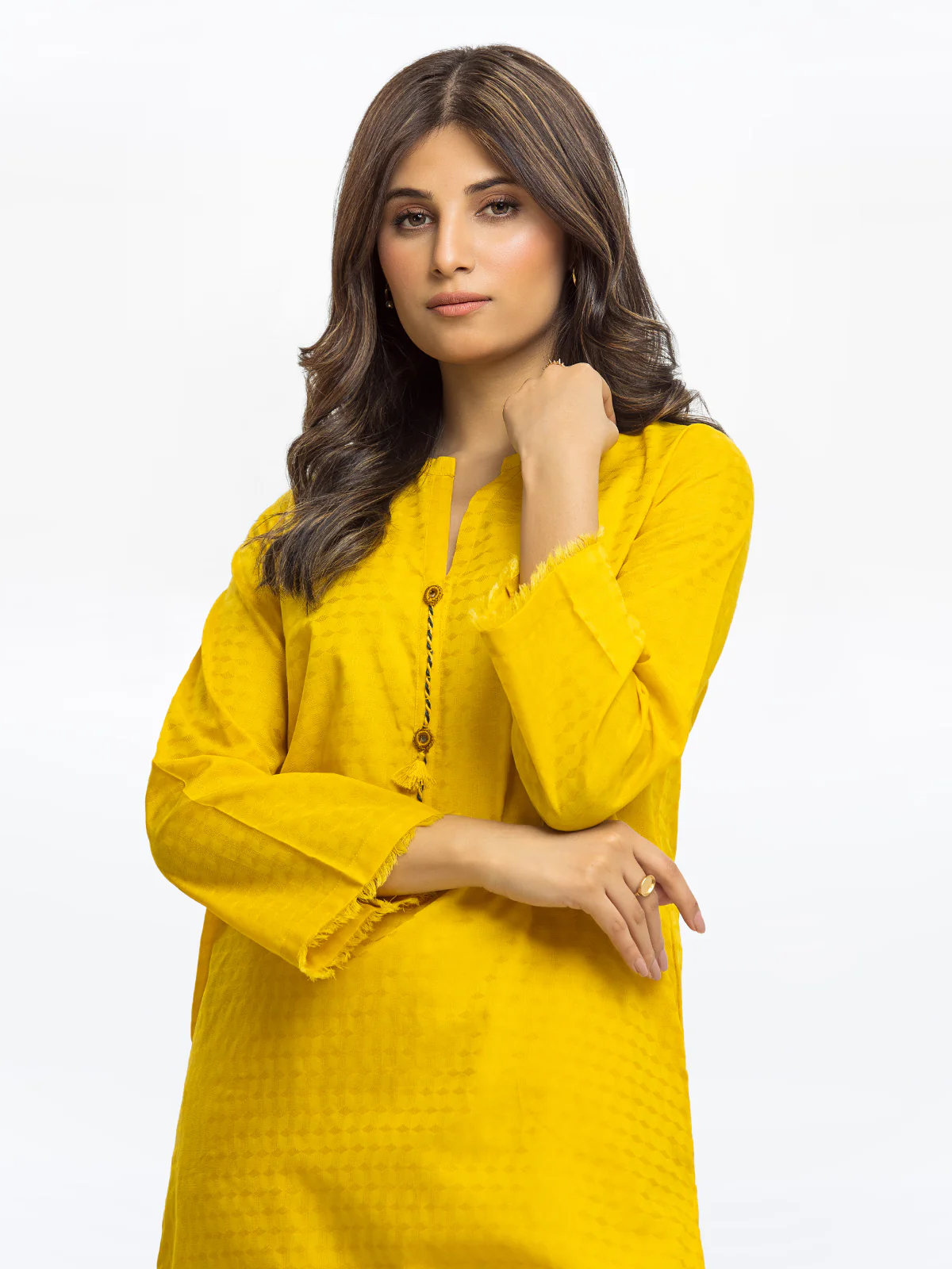 Solid Dobby Shirt - EWTKS24-68958S - Image 3
