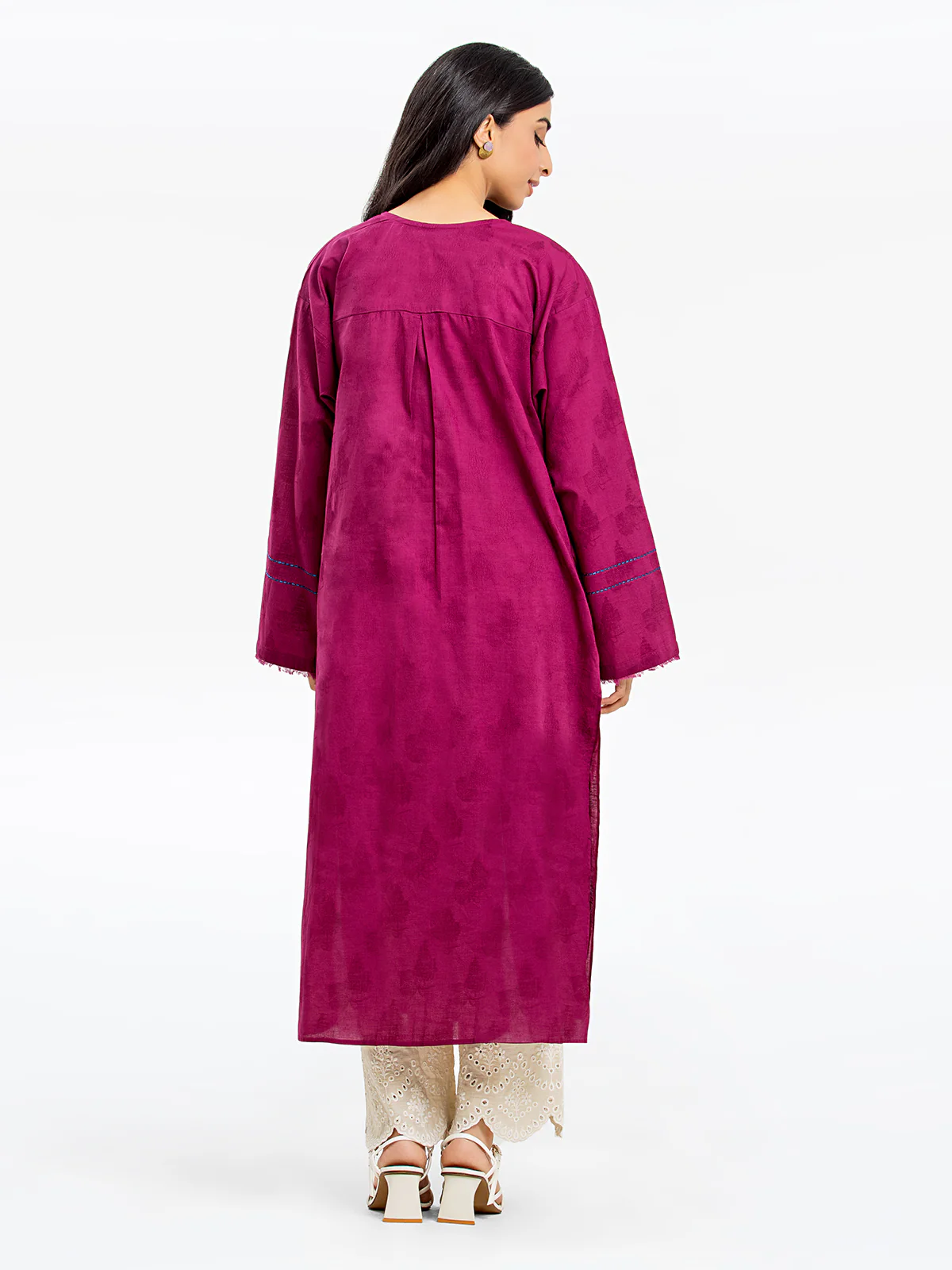 Solid Dobby Shirt - EWTKS24-69622S - Image 6