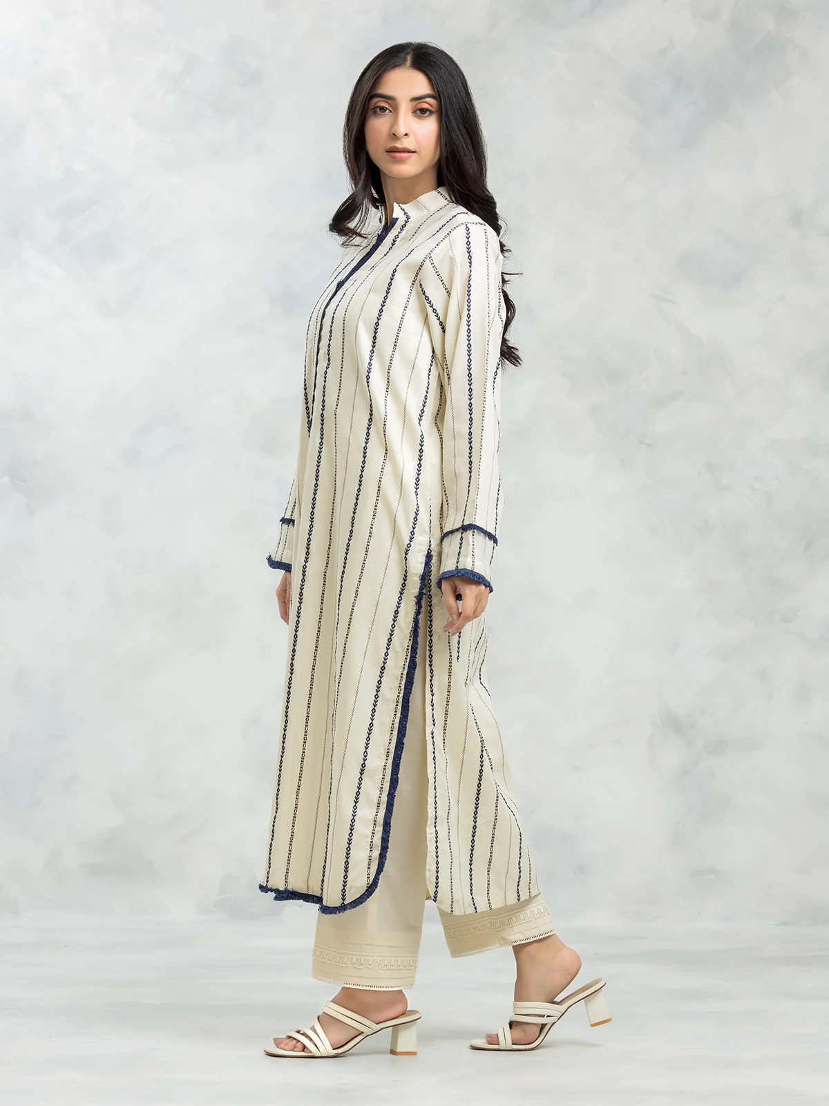 Printed Jacquard Shirt - EWTKS24-69644S - Image 5