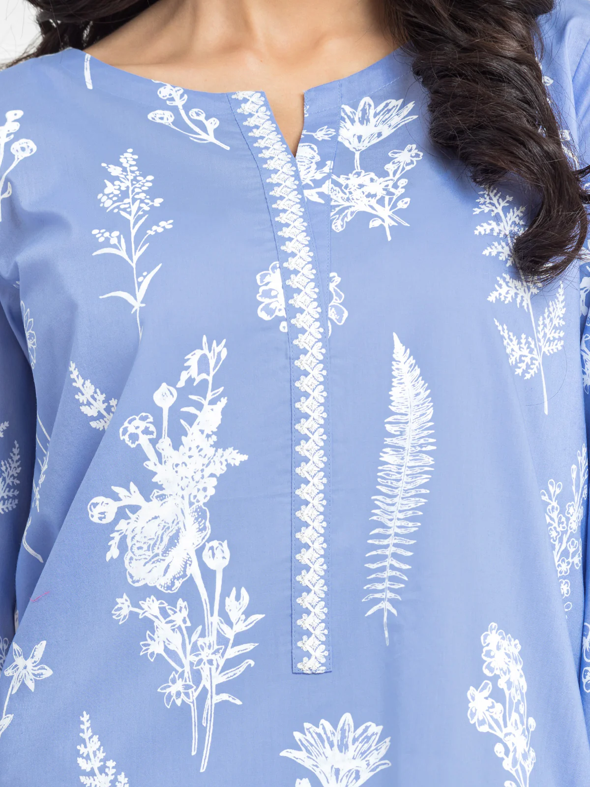 Embroidered Cambric Co-Ord Set - EWTKE24-81042ST - Image 3