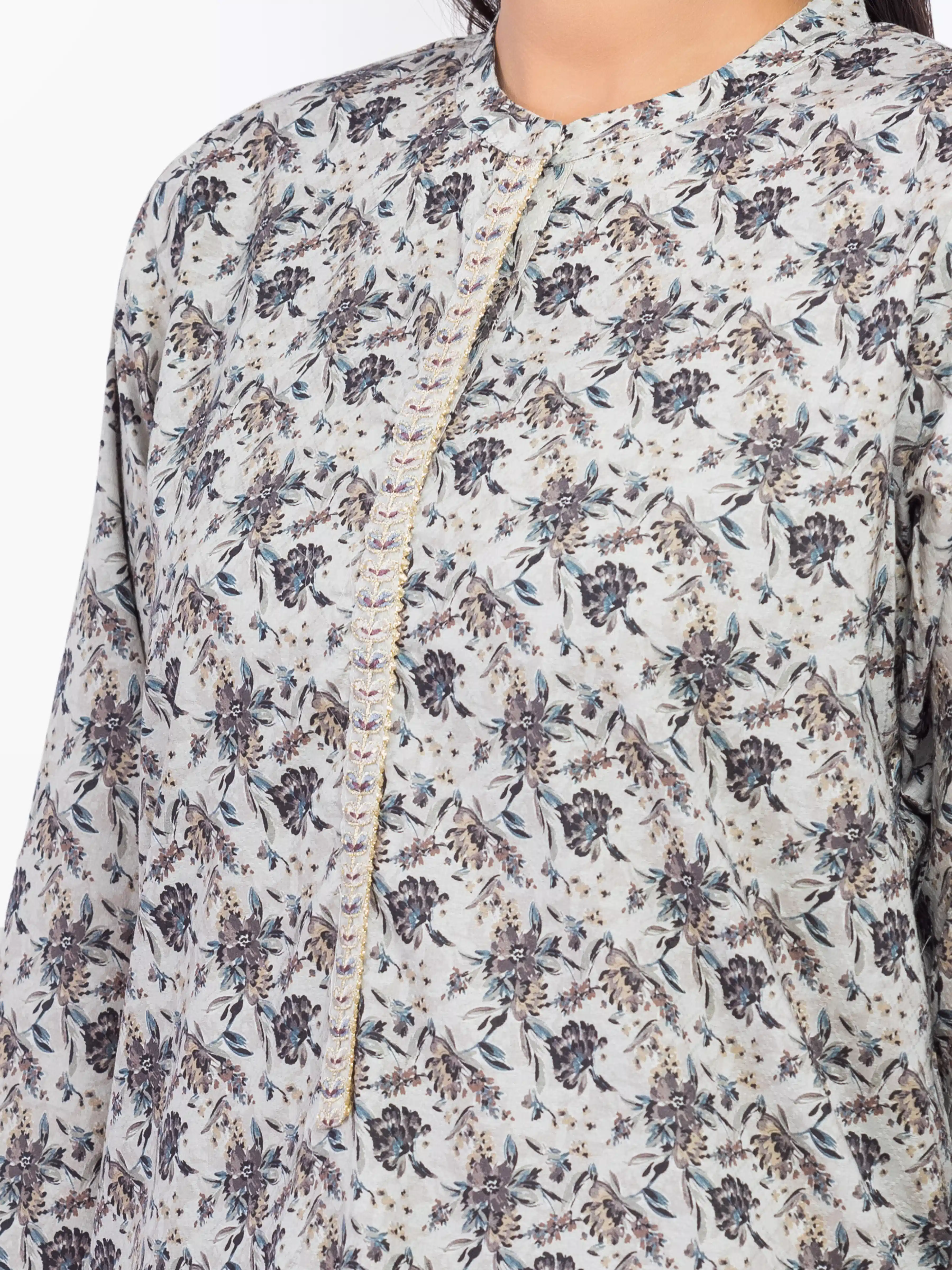 Embroidered Dobby Co-Ord Set - EWTKE24-81456ST - Image 3