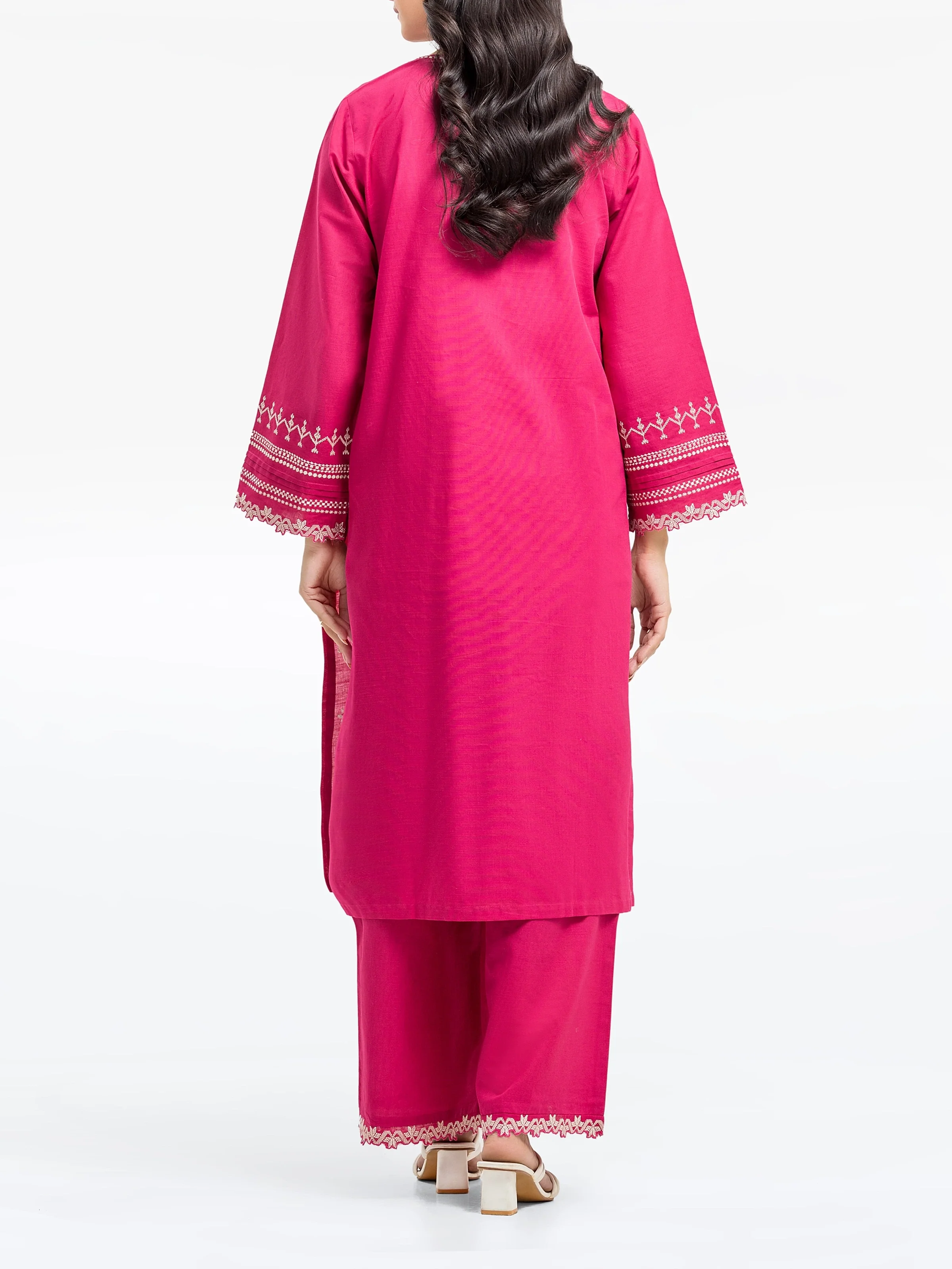 Embroidered Khaddar Shirt Trouser - EWTKE24-81429ST - Image 5