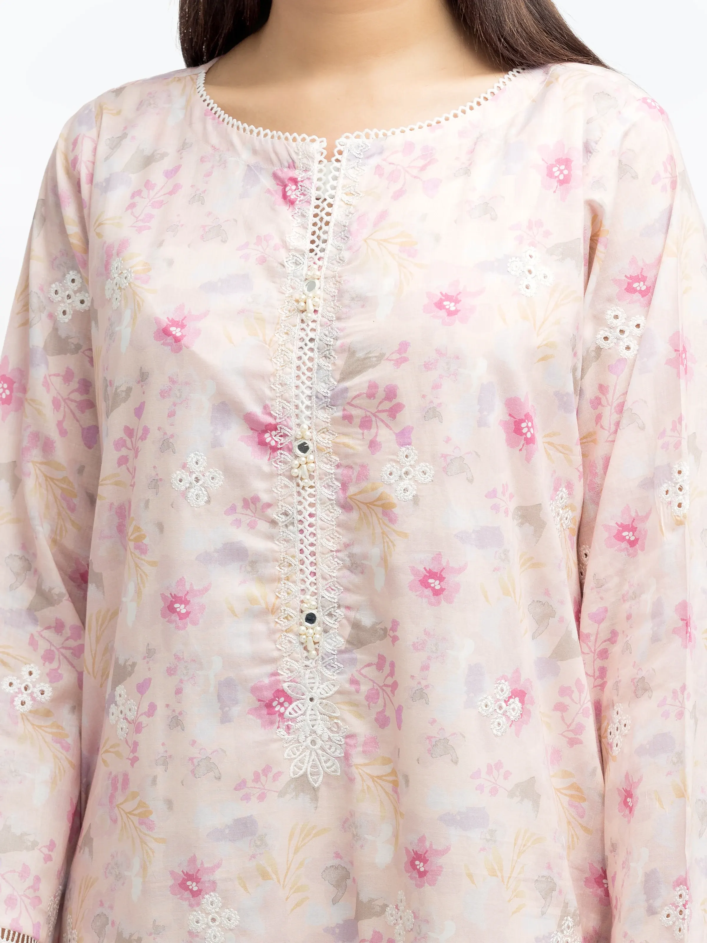 Embroidered Lawn Shirt Trouser - EWTKE24-81032ST - Image 2