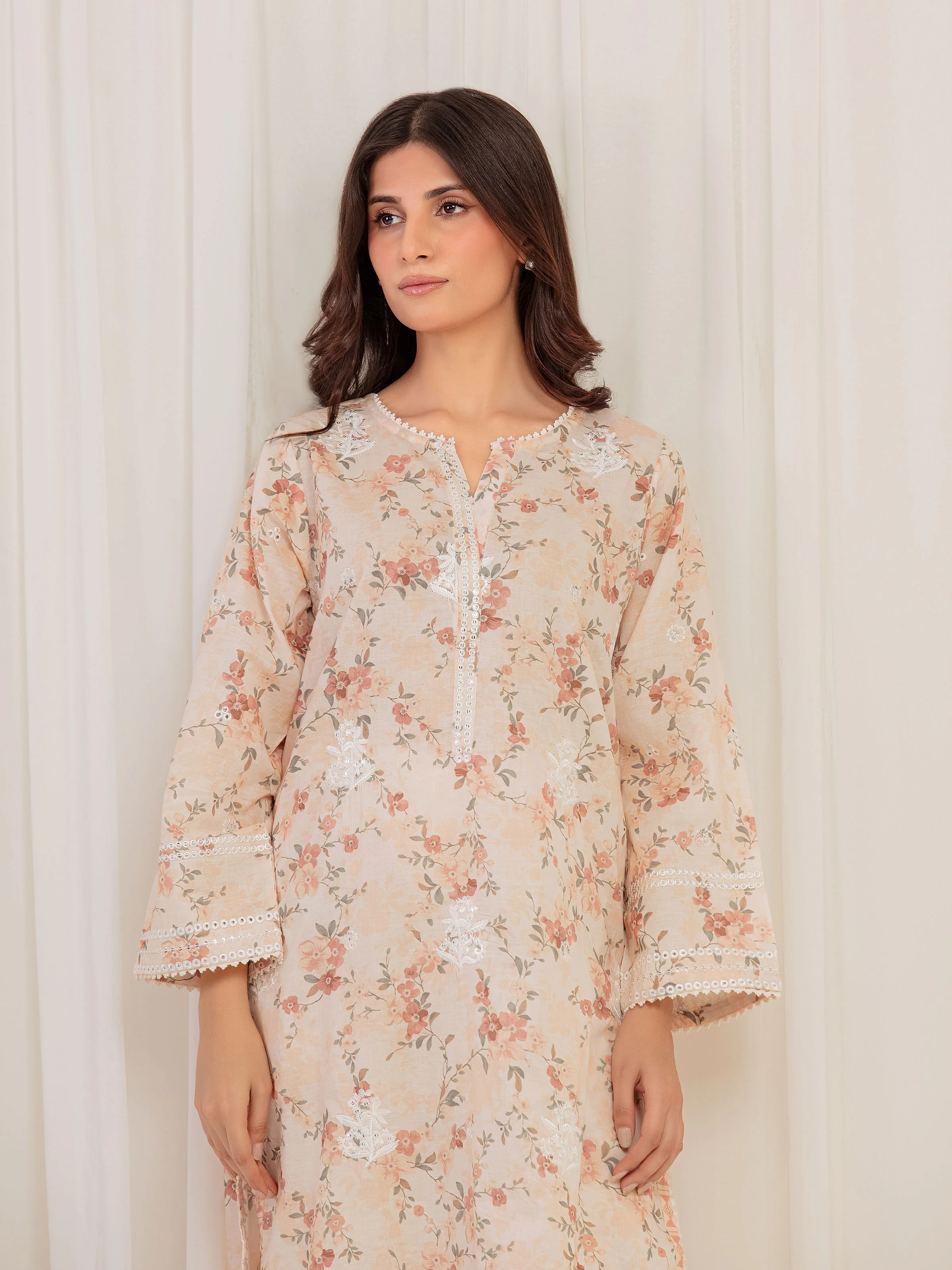 Embroidered Lawn Co-Ord Set - EWTKE5-81907ST - Image 2