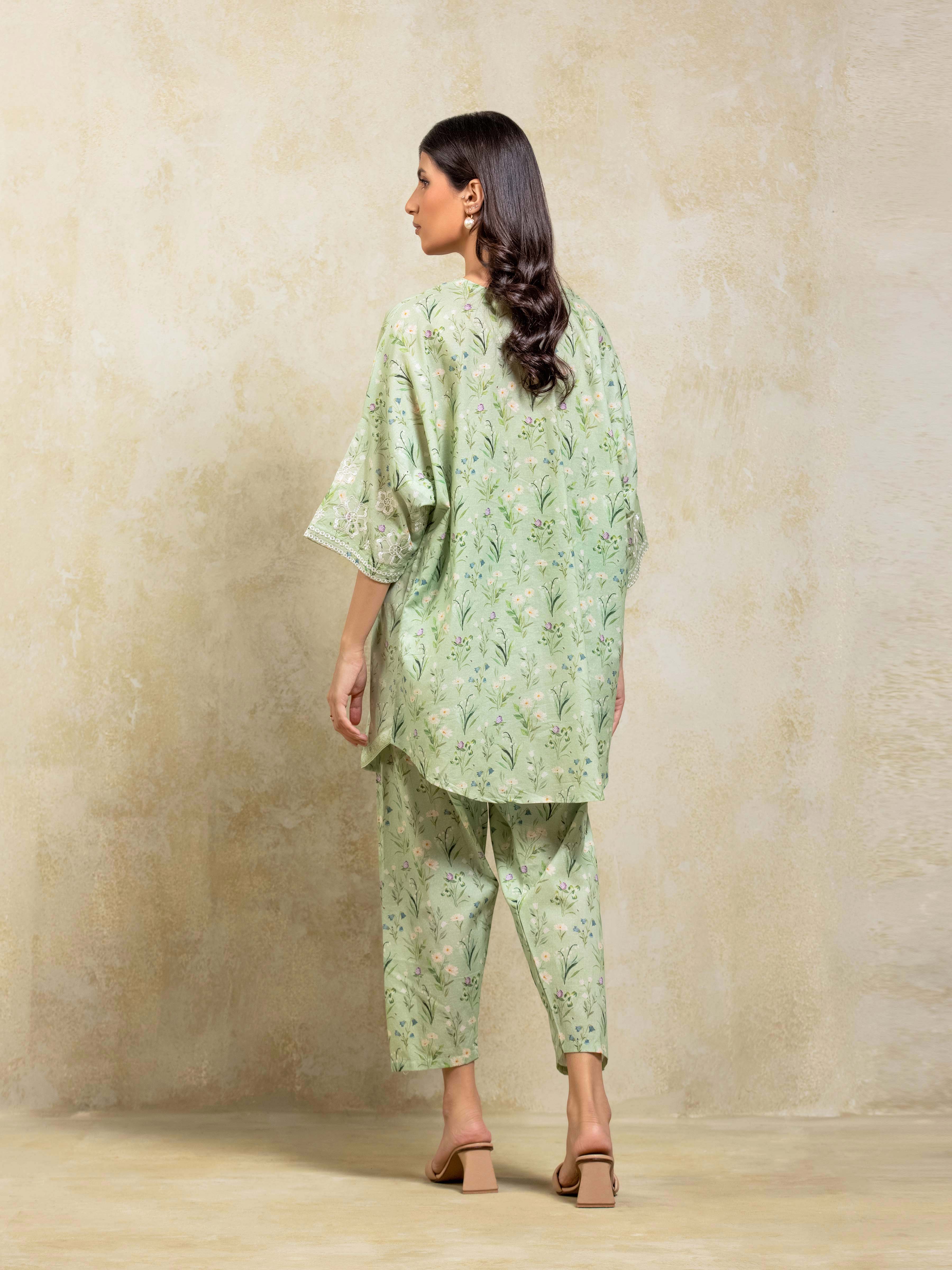 Embroidered Lawn Co-Ord Set - EWTKE5-82383ST - Image 5
