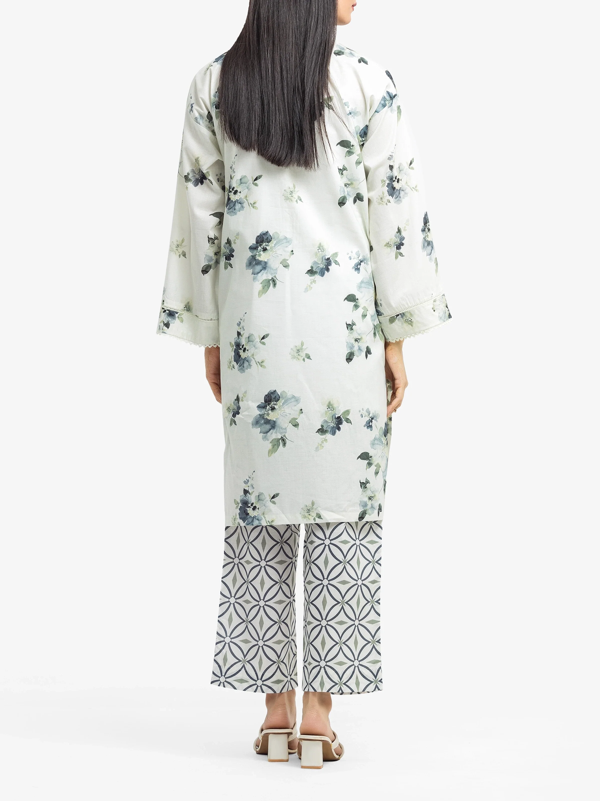 Printed Cambric Shirt Trouser - EWTKP5-81640ST - Image 5