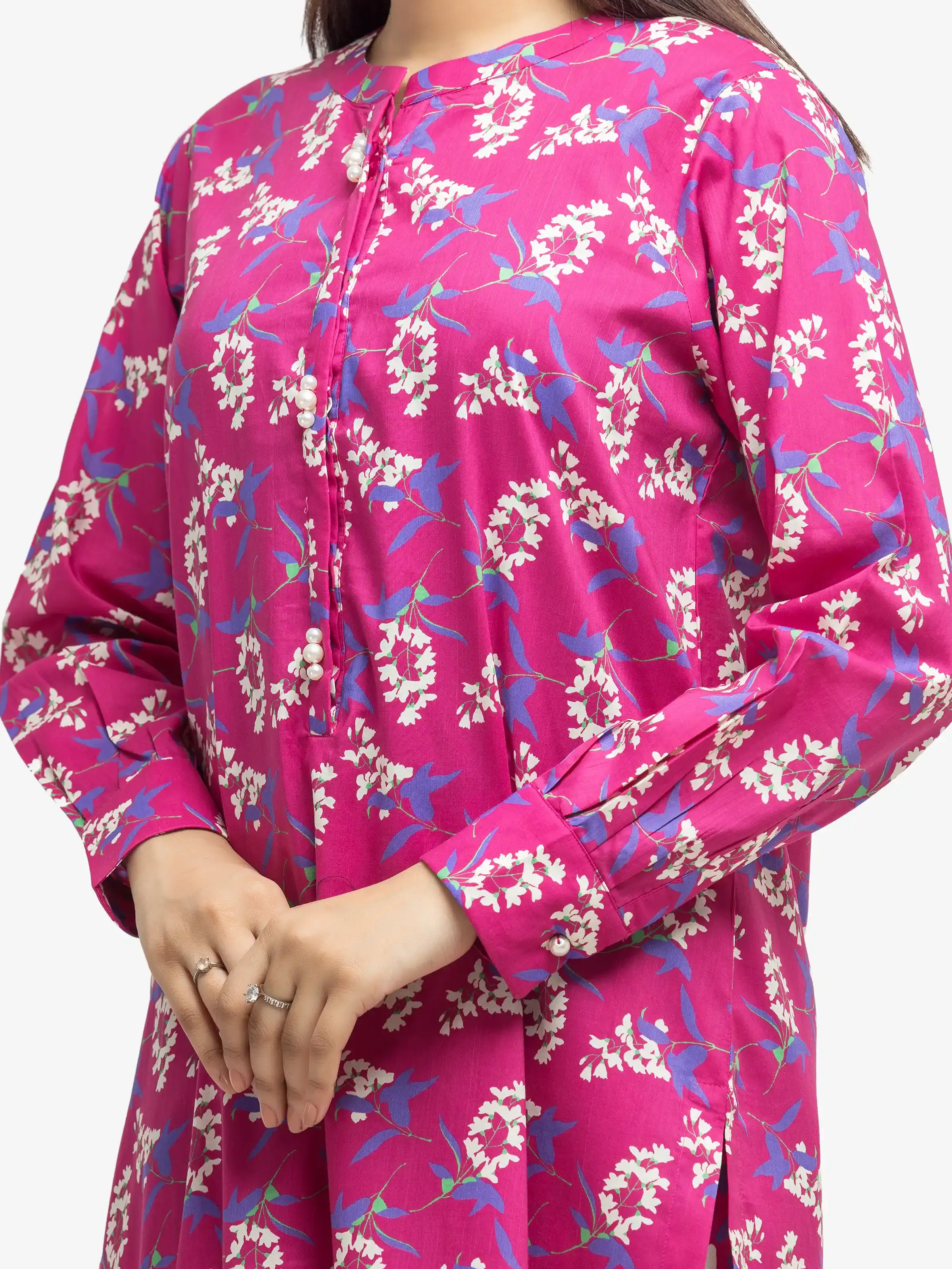 Printed Cambric Shirt Trouser - EWTKP5-81651ST - Image 3