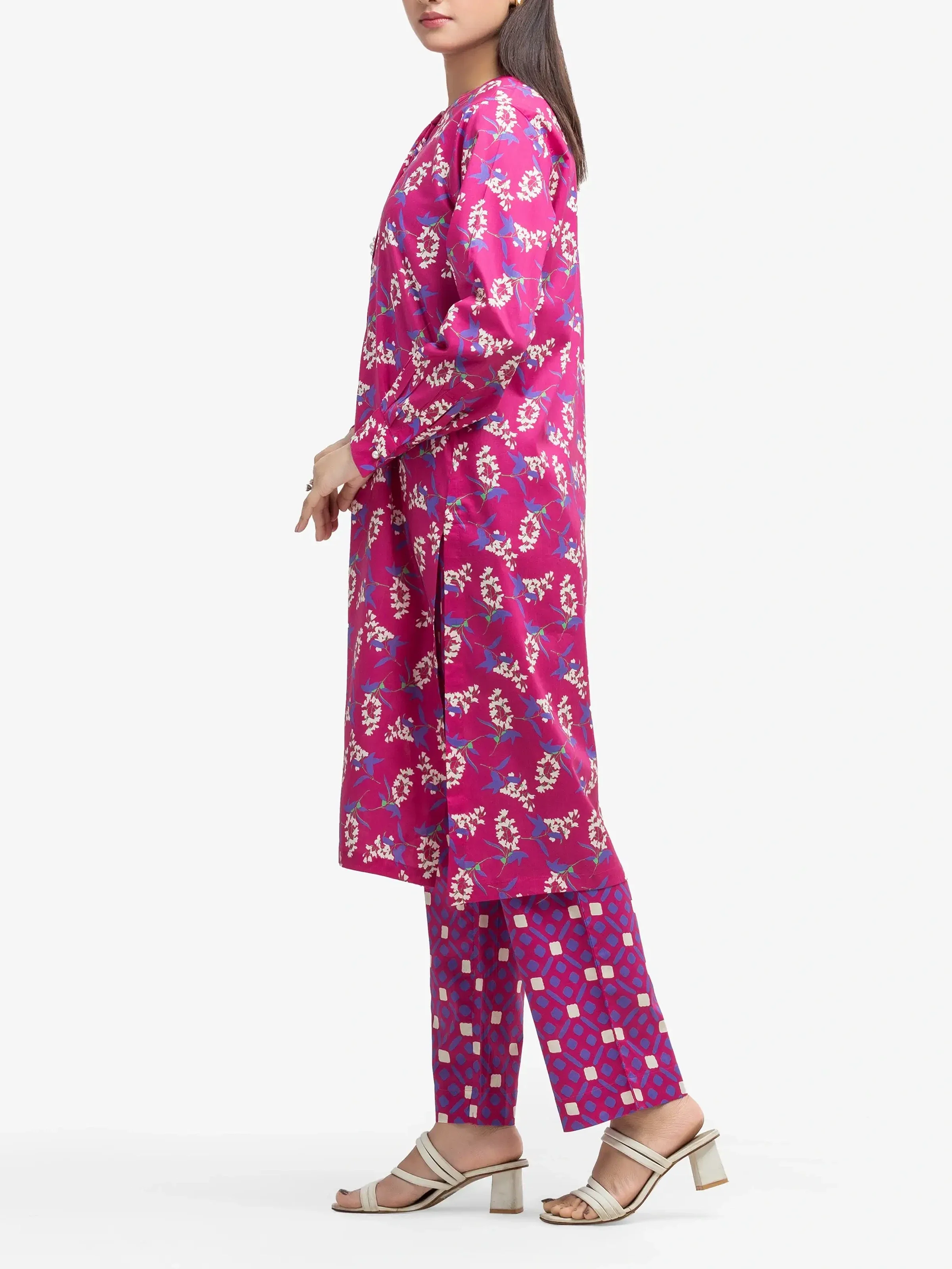 Printed Cambric Shirt Trouser - EWTKP5-81651ST - Image 4
