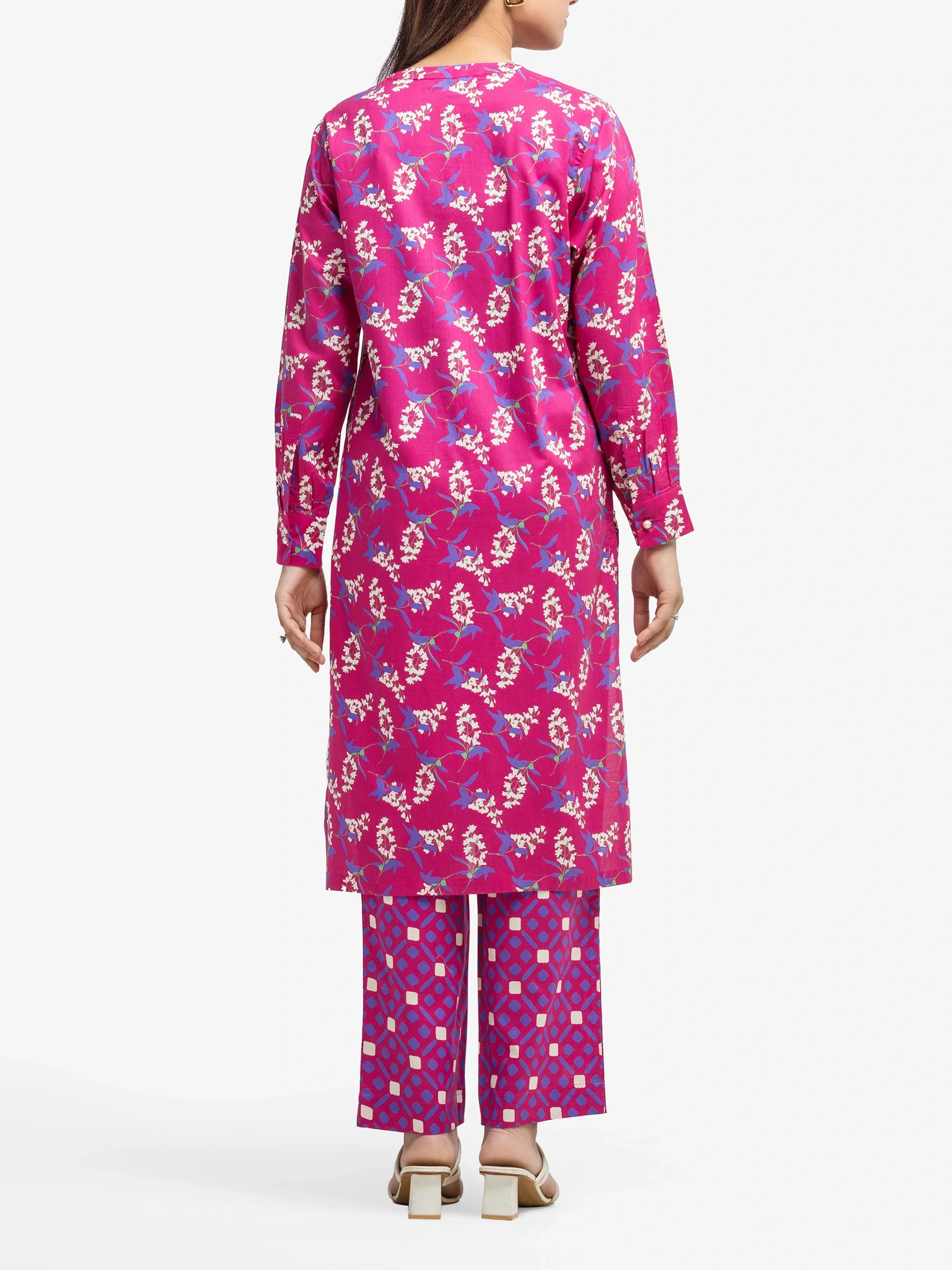 Printed Cambric Shirt Trouser - EWTKP5-81651ST - Image 5