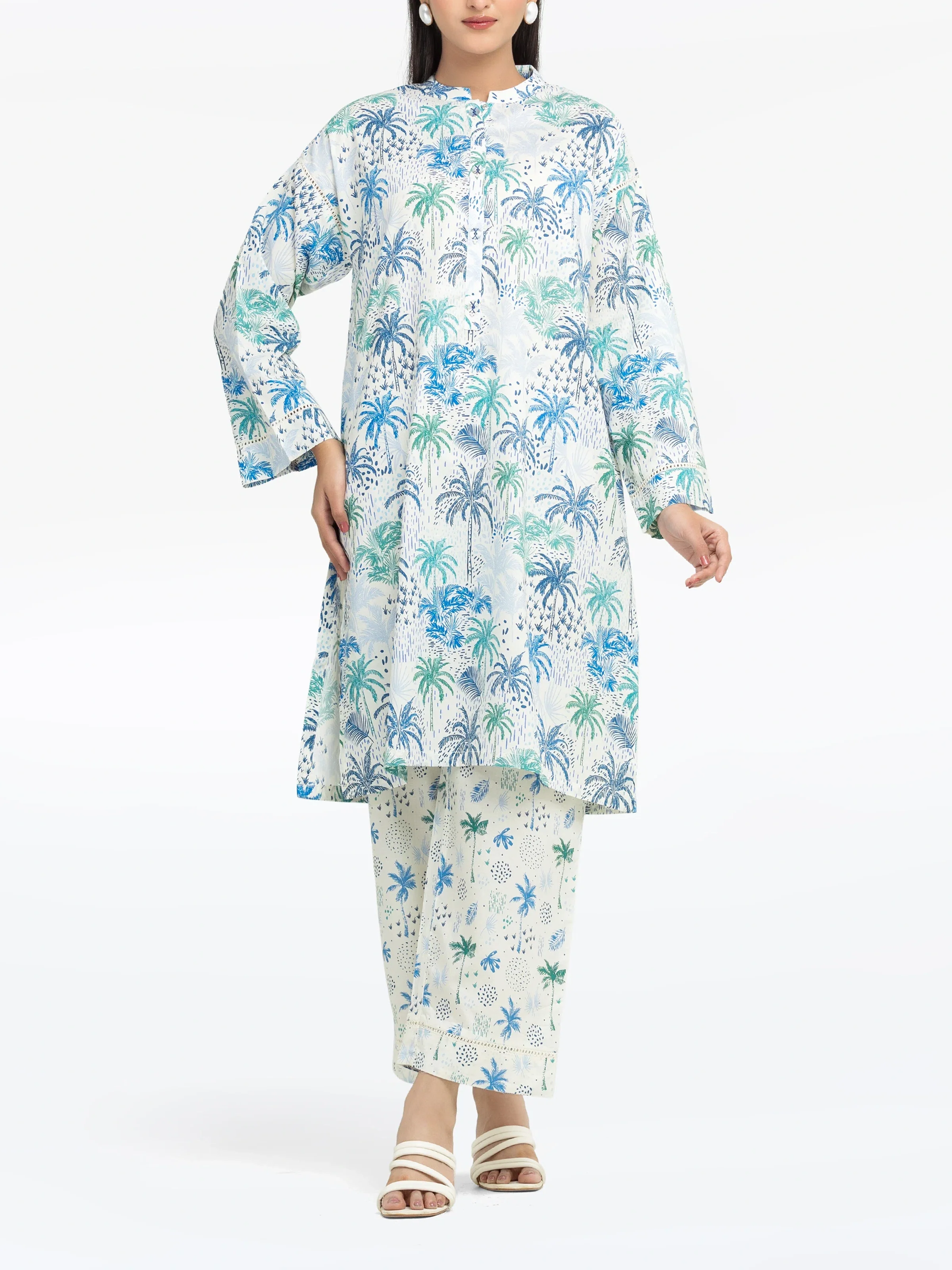 Printed Cambric Co-Ord Set - EWTKP5-81658ST
