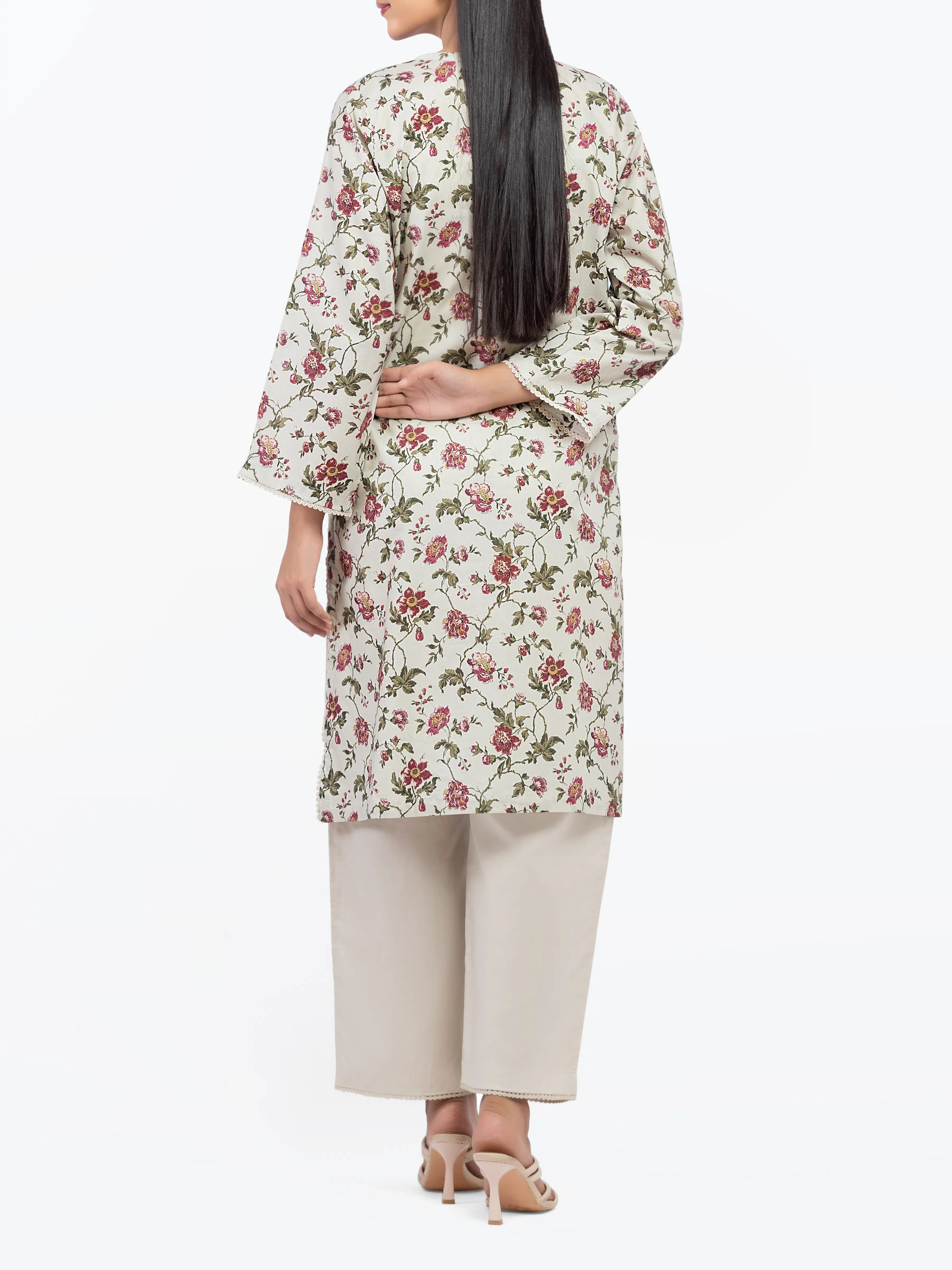 Printed Cambric Shirt Trouser - EWTKP5-81665ST - Image 5