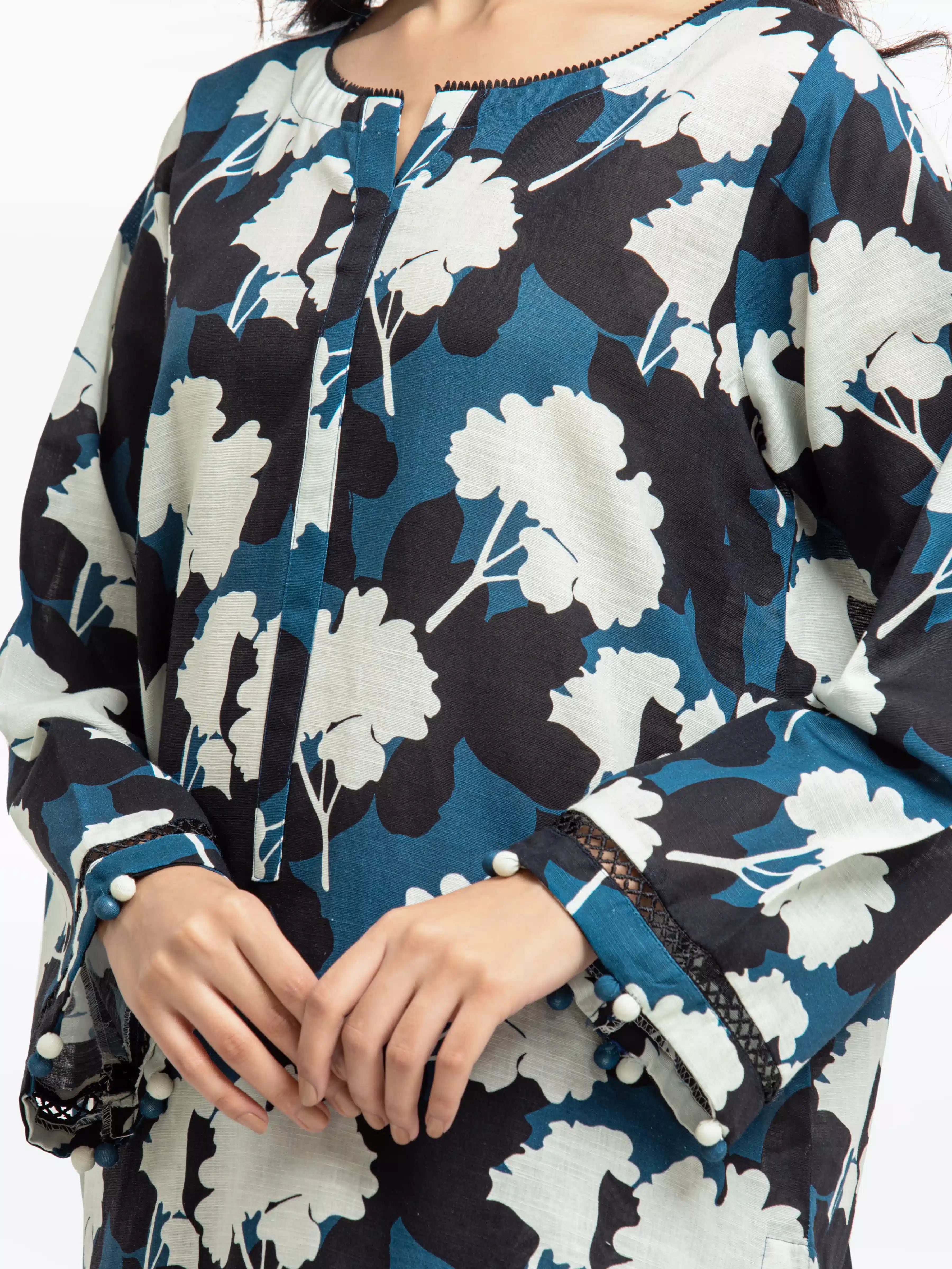 Printed Khaddar Shirt Trouser - EWTKP24-81388ST - Image 2