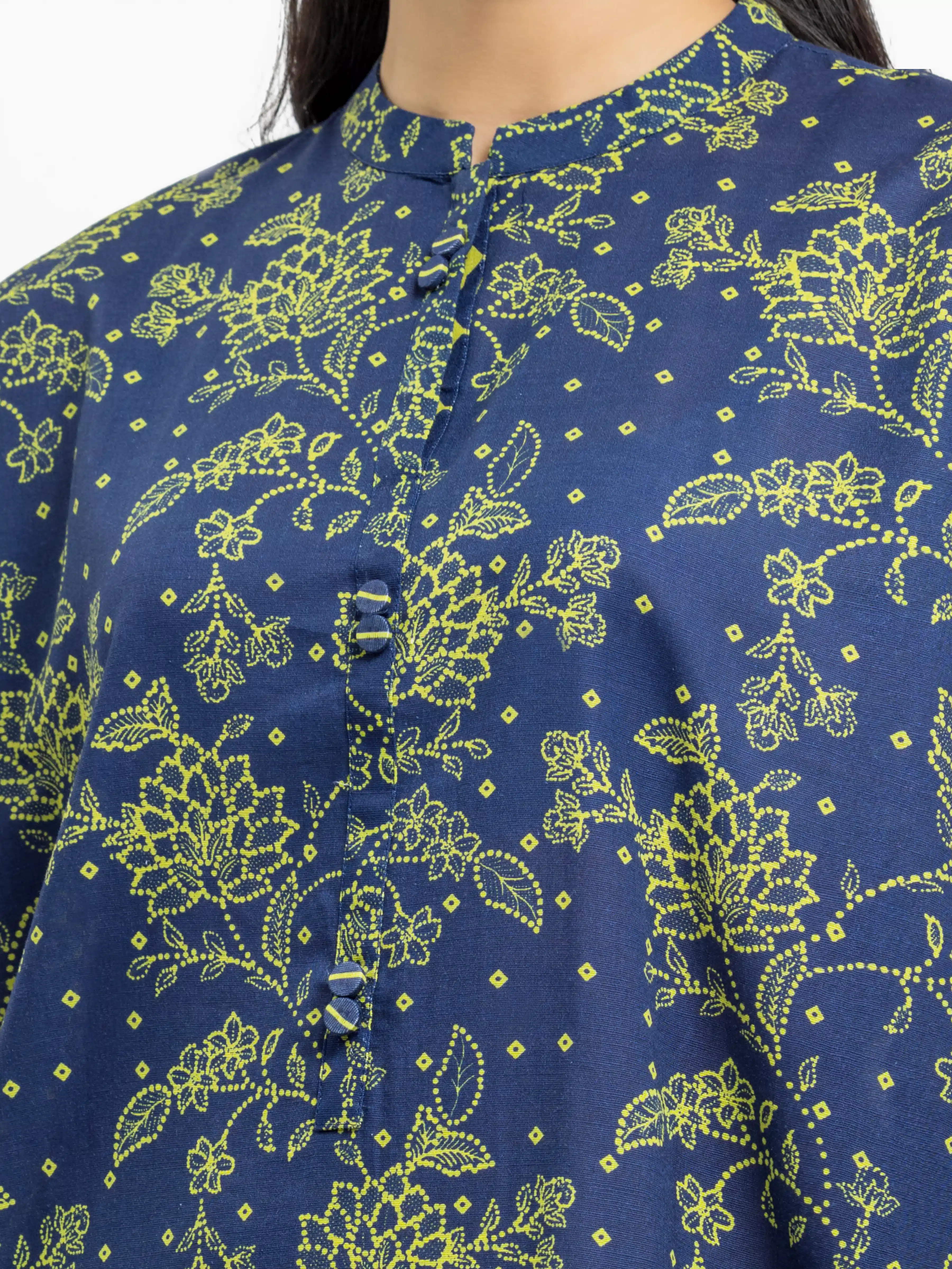 Printed Khaddar Co-Ord Set - EWTKP24-81407ST - Image 3