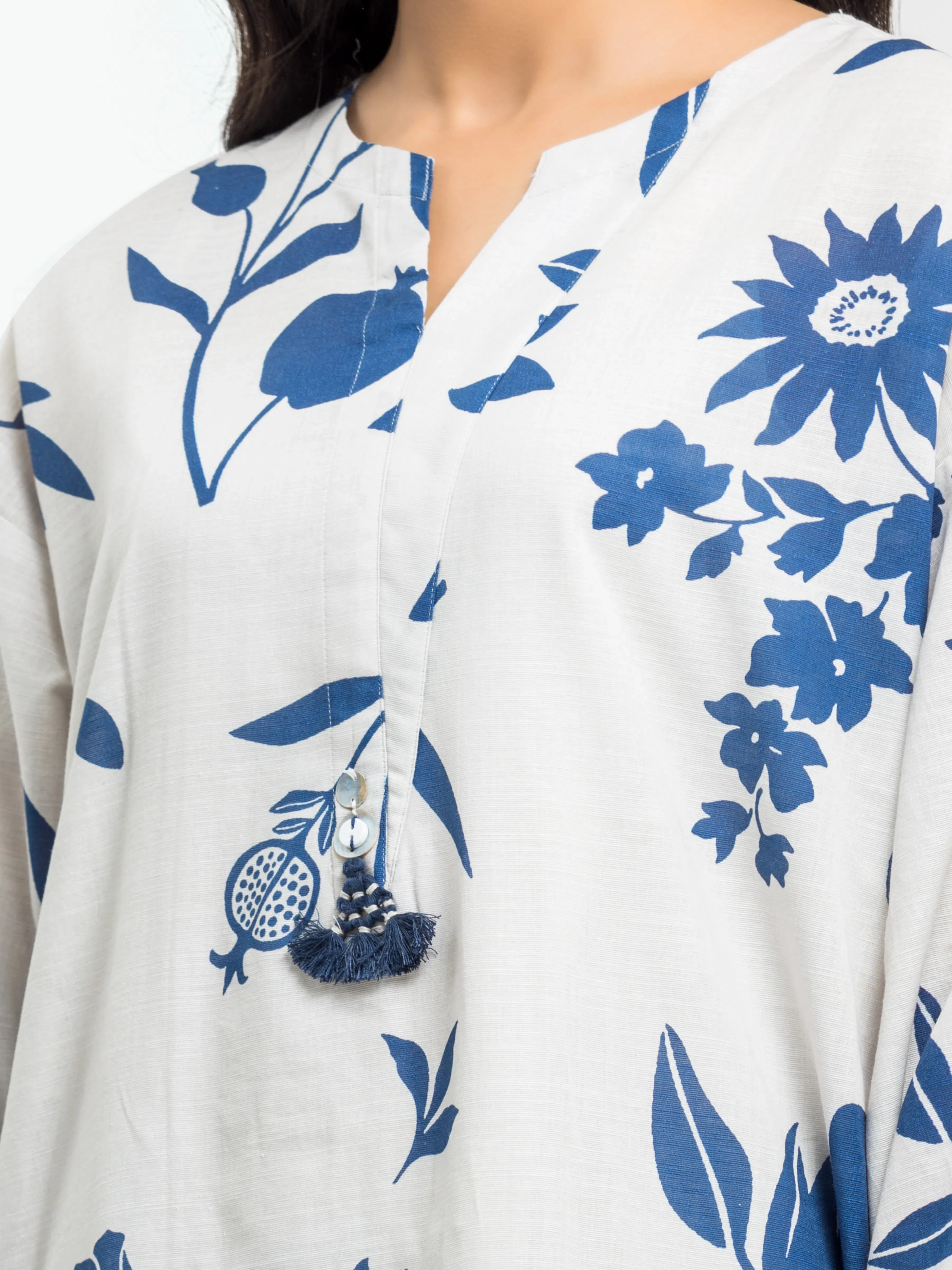 Printed Khaddar Co-Ord Set - EWTKP24-81417ST - Image 3