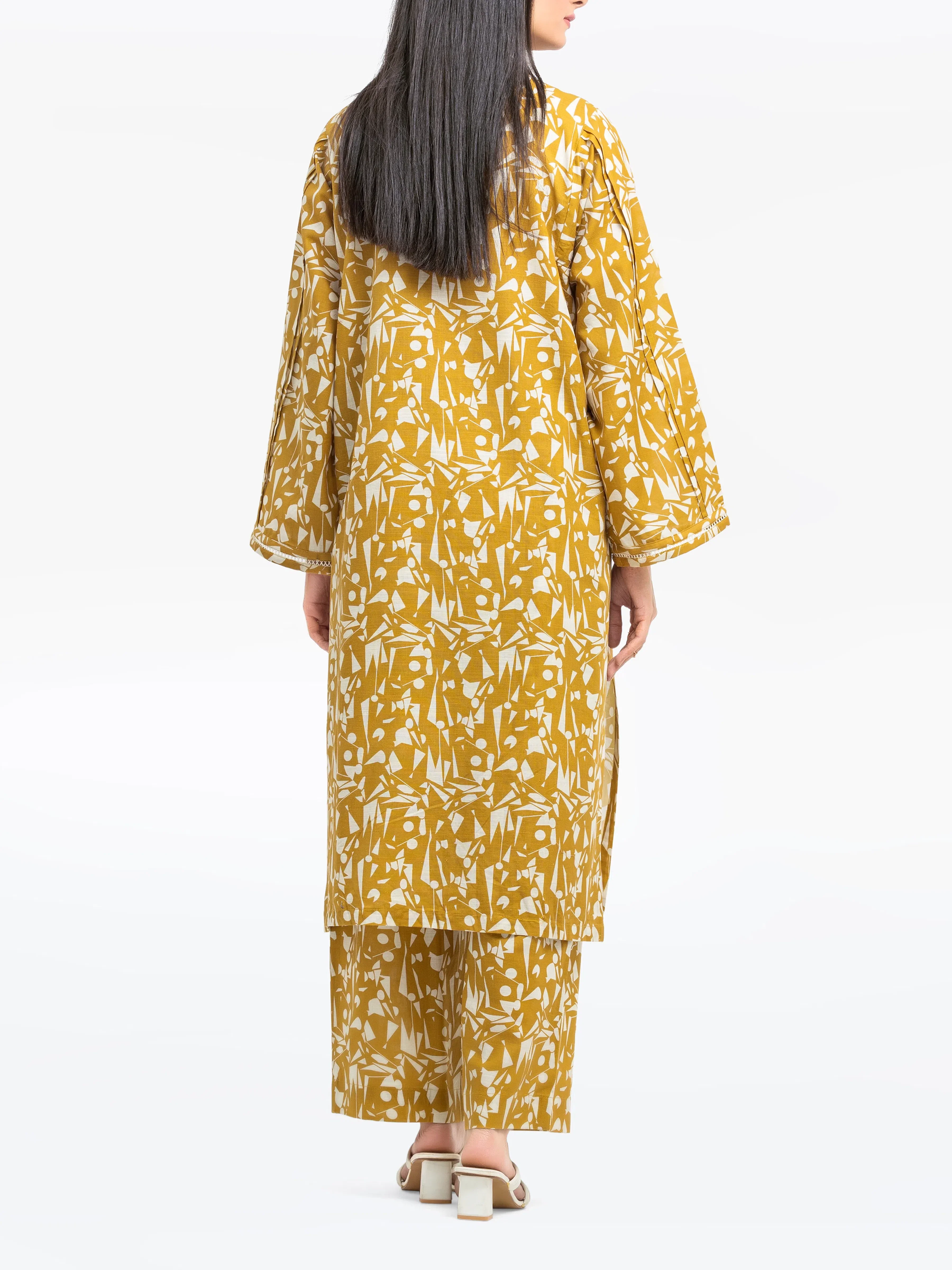 Printed Khaddar Co-Ord Set - EWTKP24-81499ST - Image 5