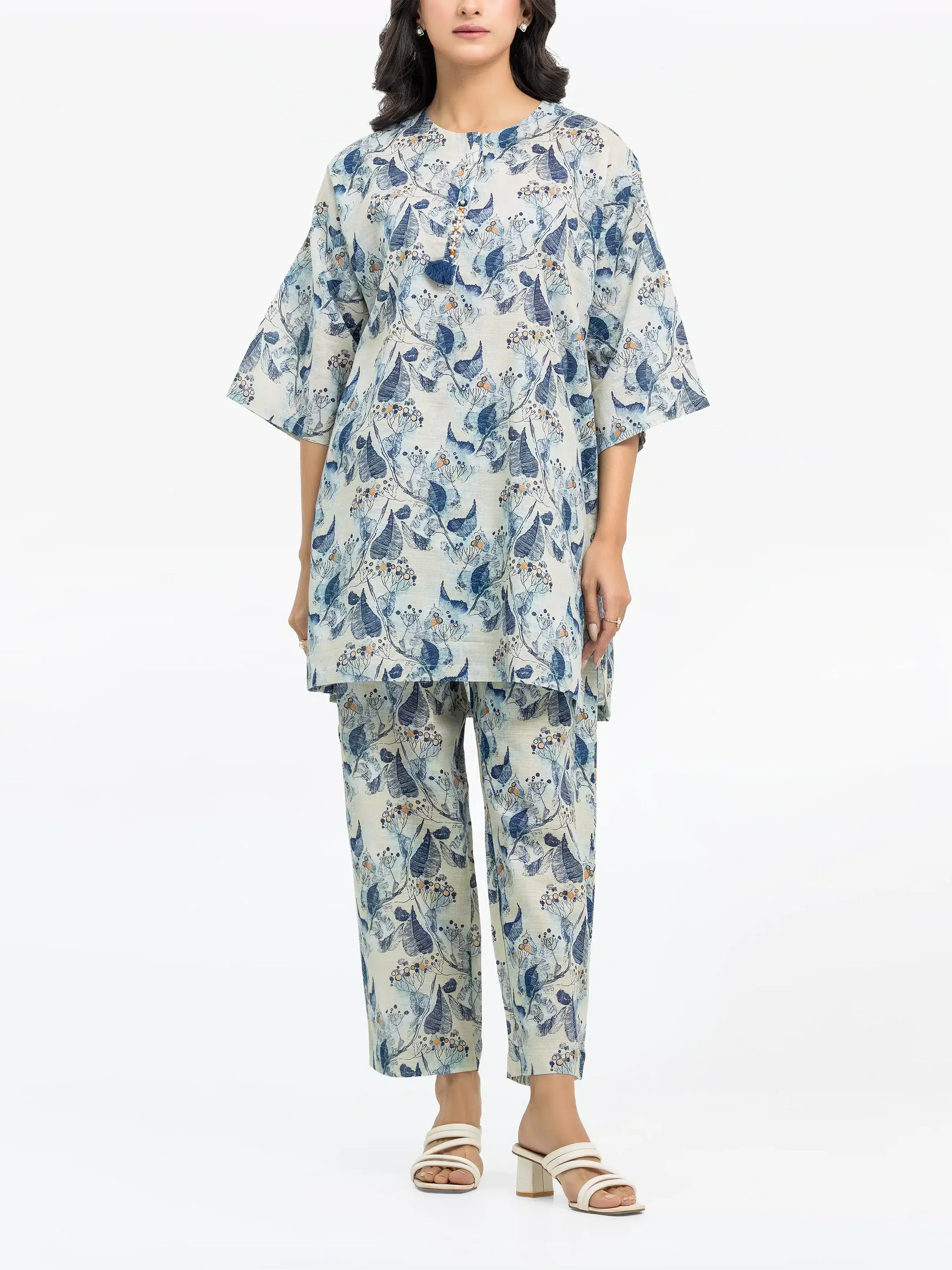 Printed Khaddar Co-Ord Set - EWTKP24-81501ST