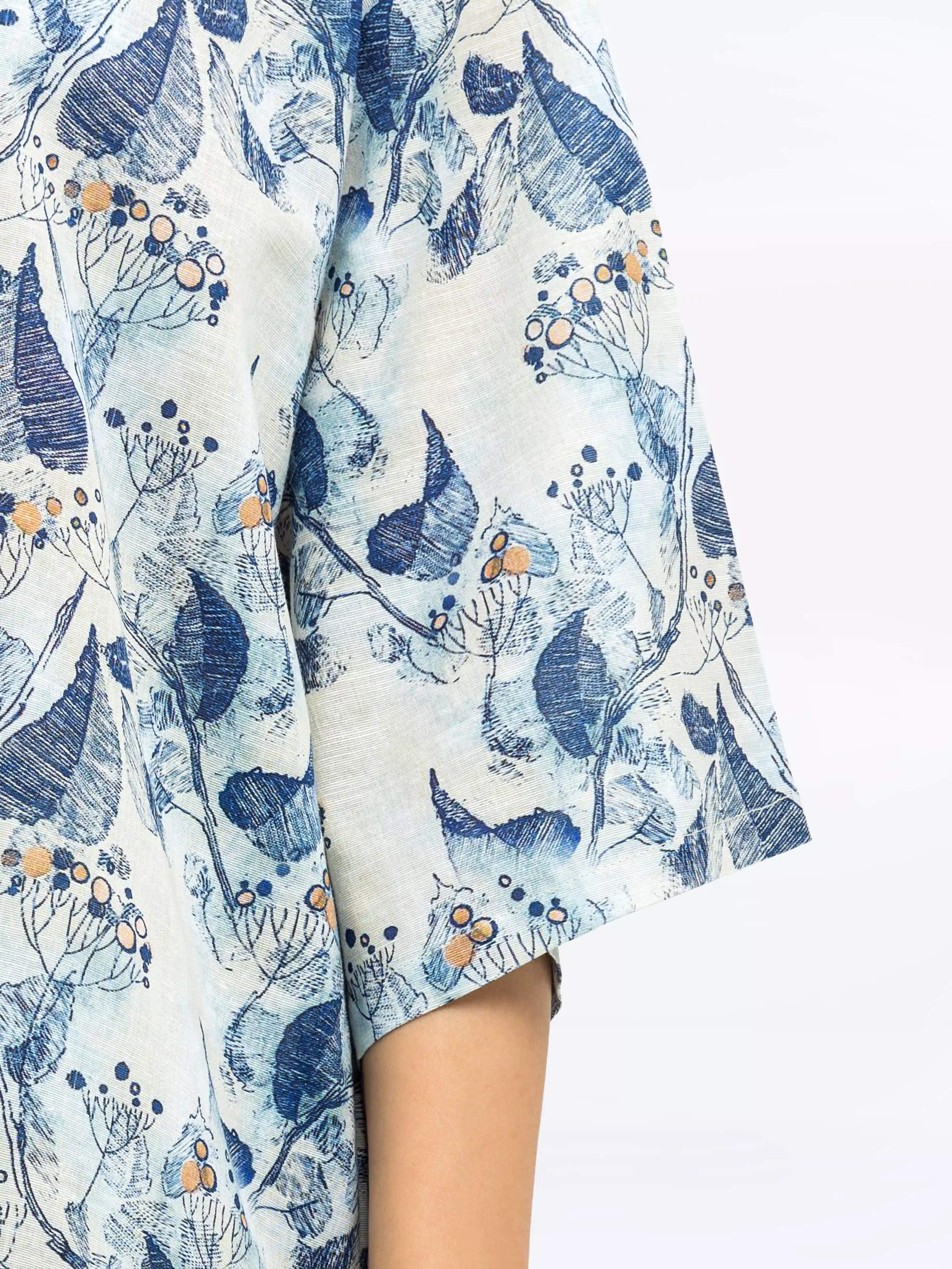 Printed Khaddar Co-Ord Set - EWTKP24-81501ST - Image 4