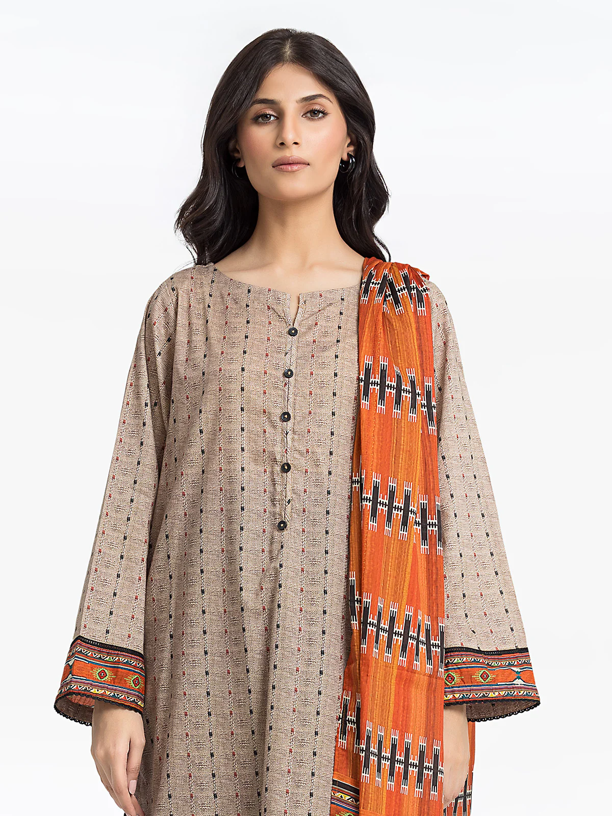 Printed Lawn Shirt Dupatta - EWTKP24-69007SD - Image 2