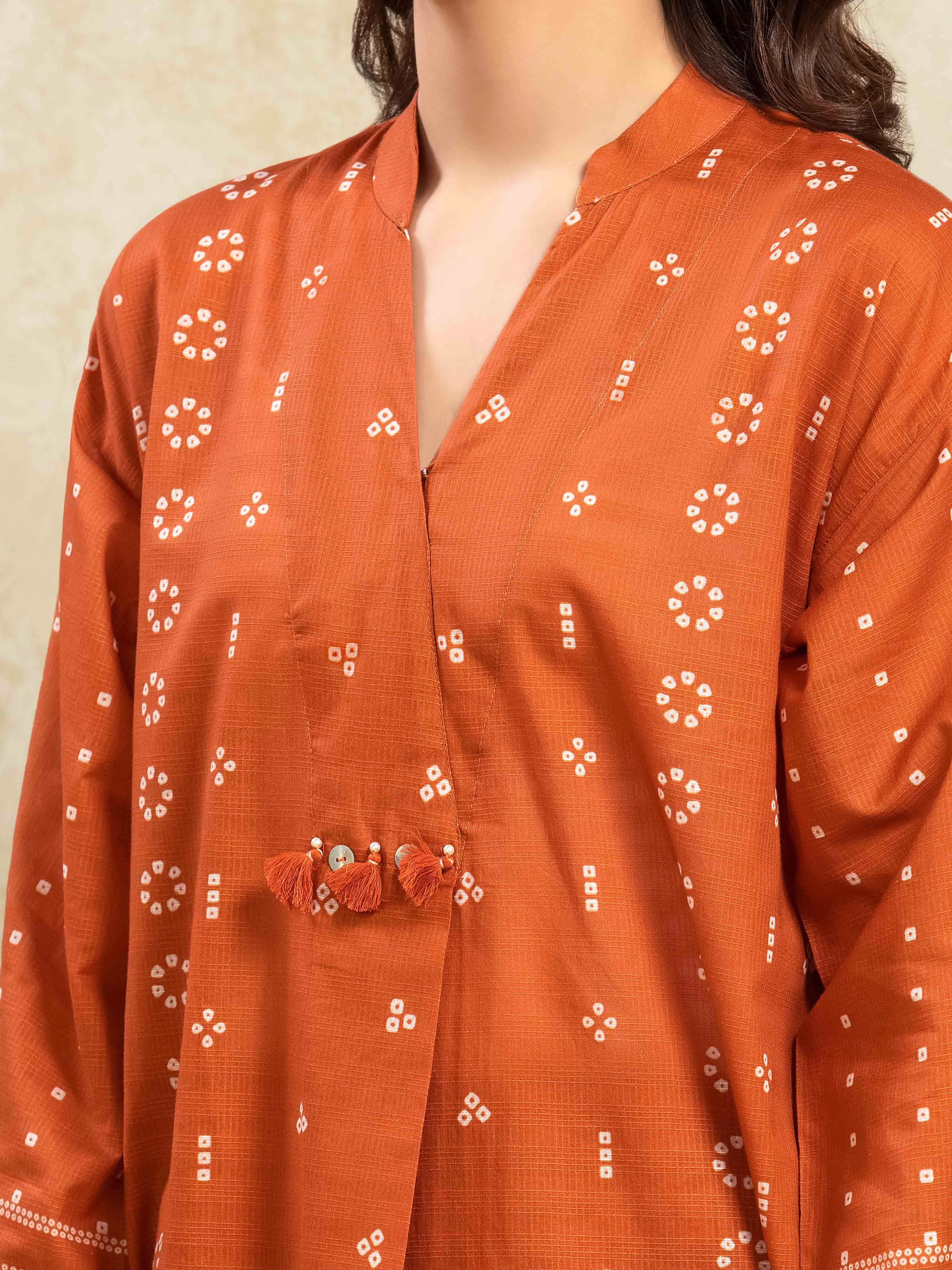 Printed Lawn Slub Shirt Trouser - EWTKP5-81738ST - Image 3