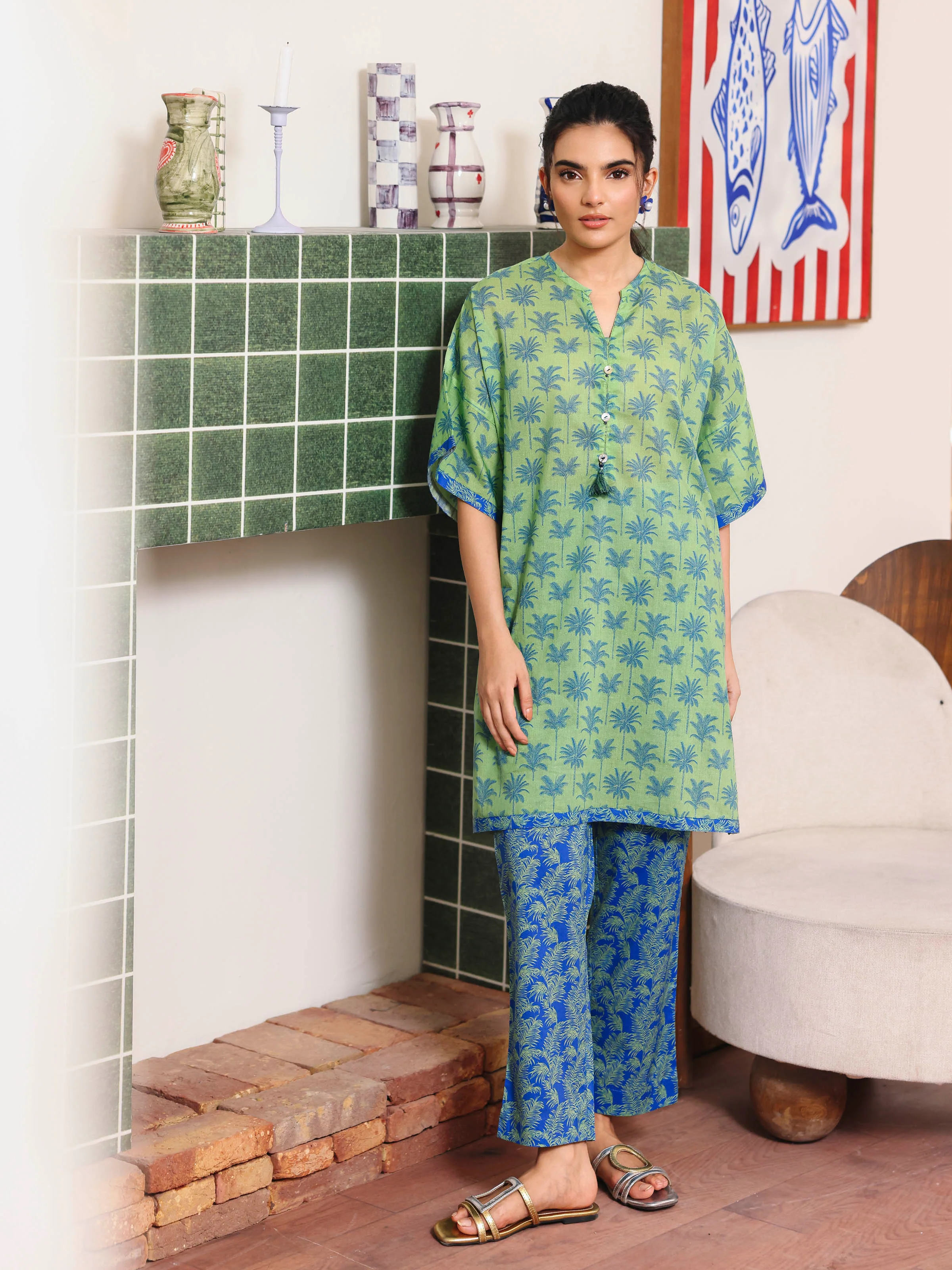 Printed Lawn Co-Ord Set - EWTKP5-81856ST