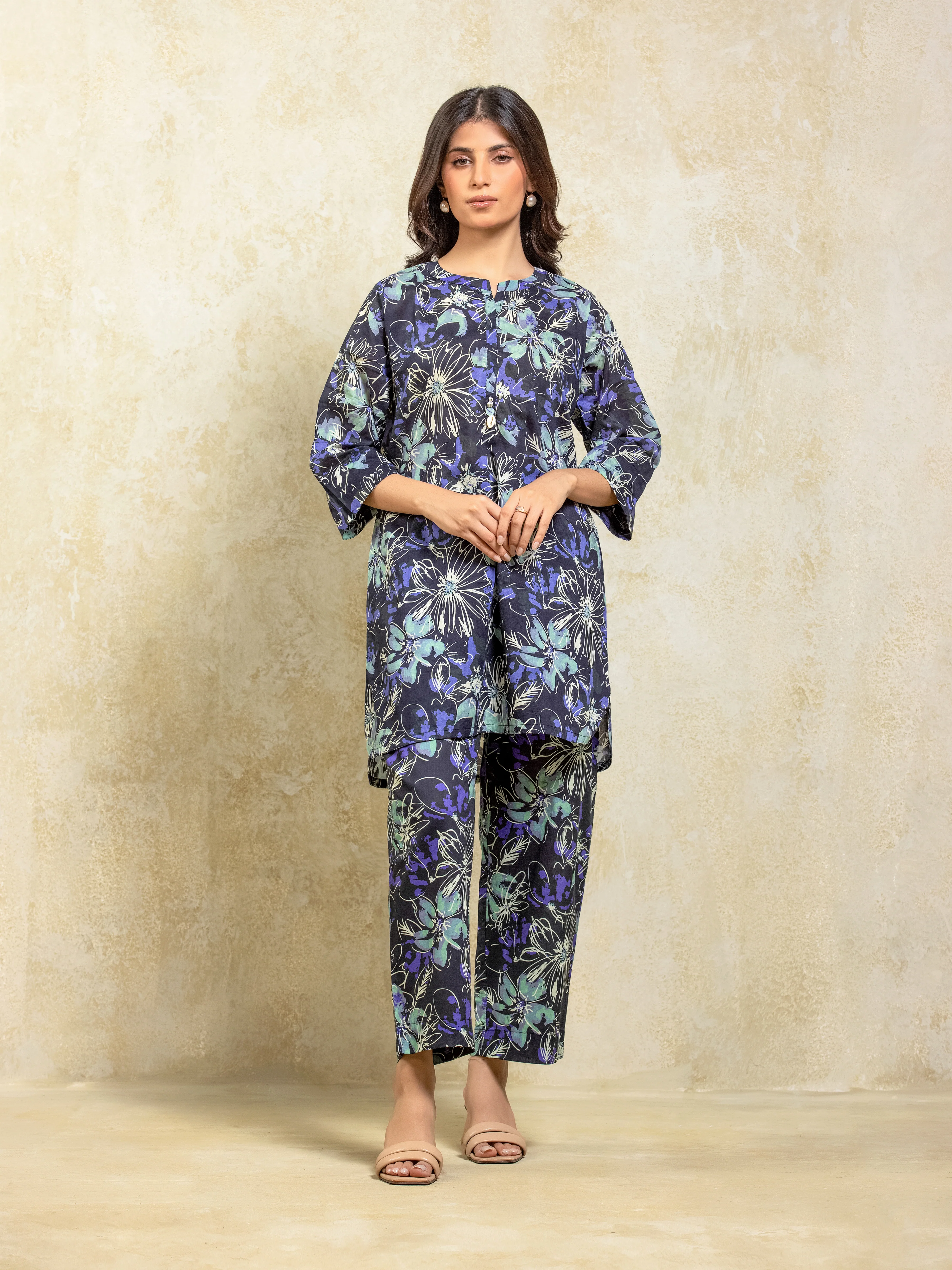 Printed Lawn Co-Ord Set - EWTKP5-81865ST